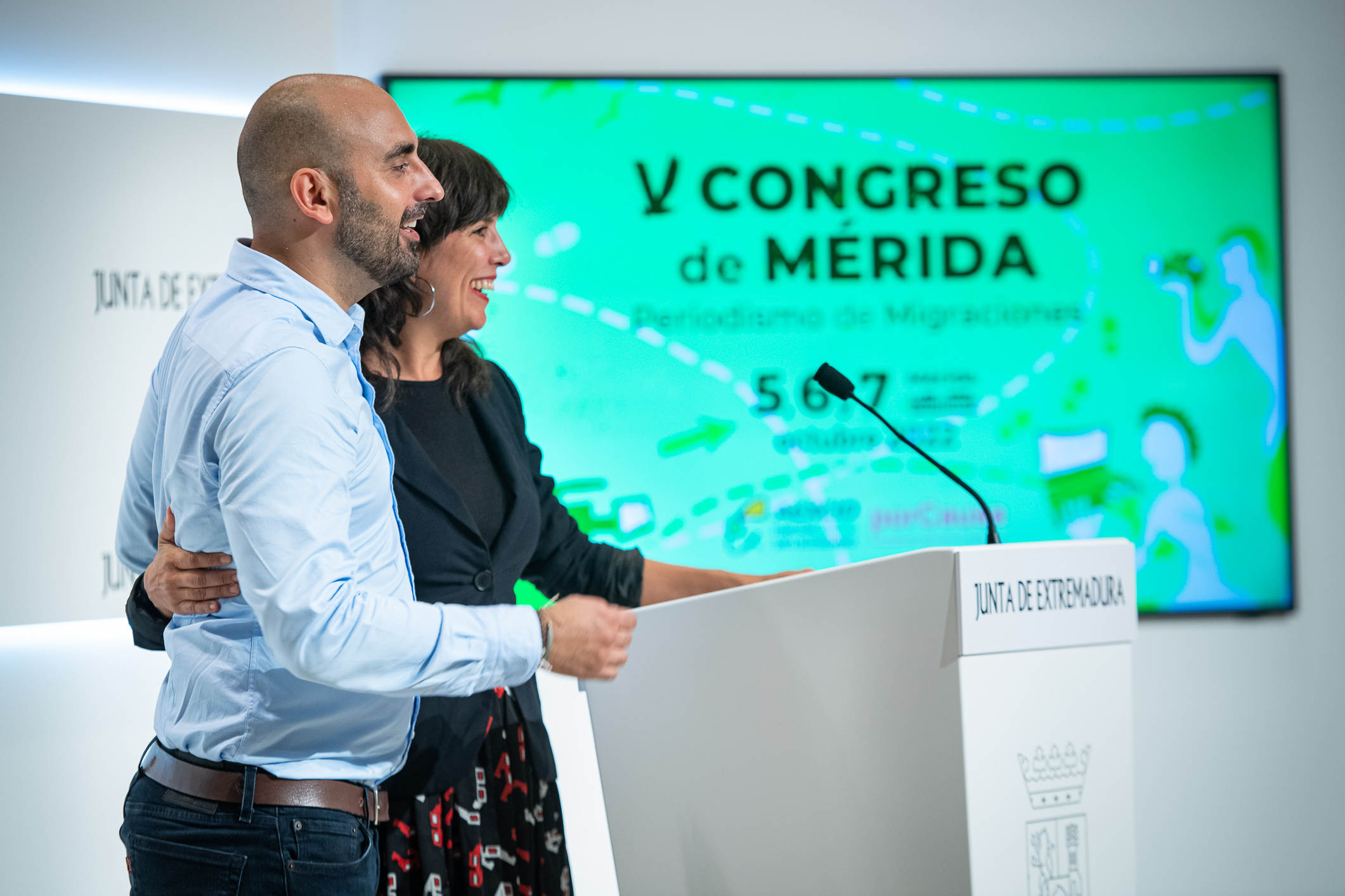 Foto de presentación del Congreso Periodismo y Migraciones