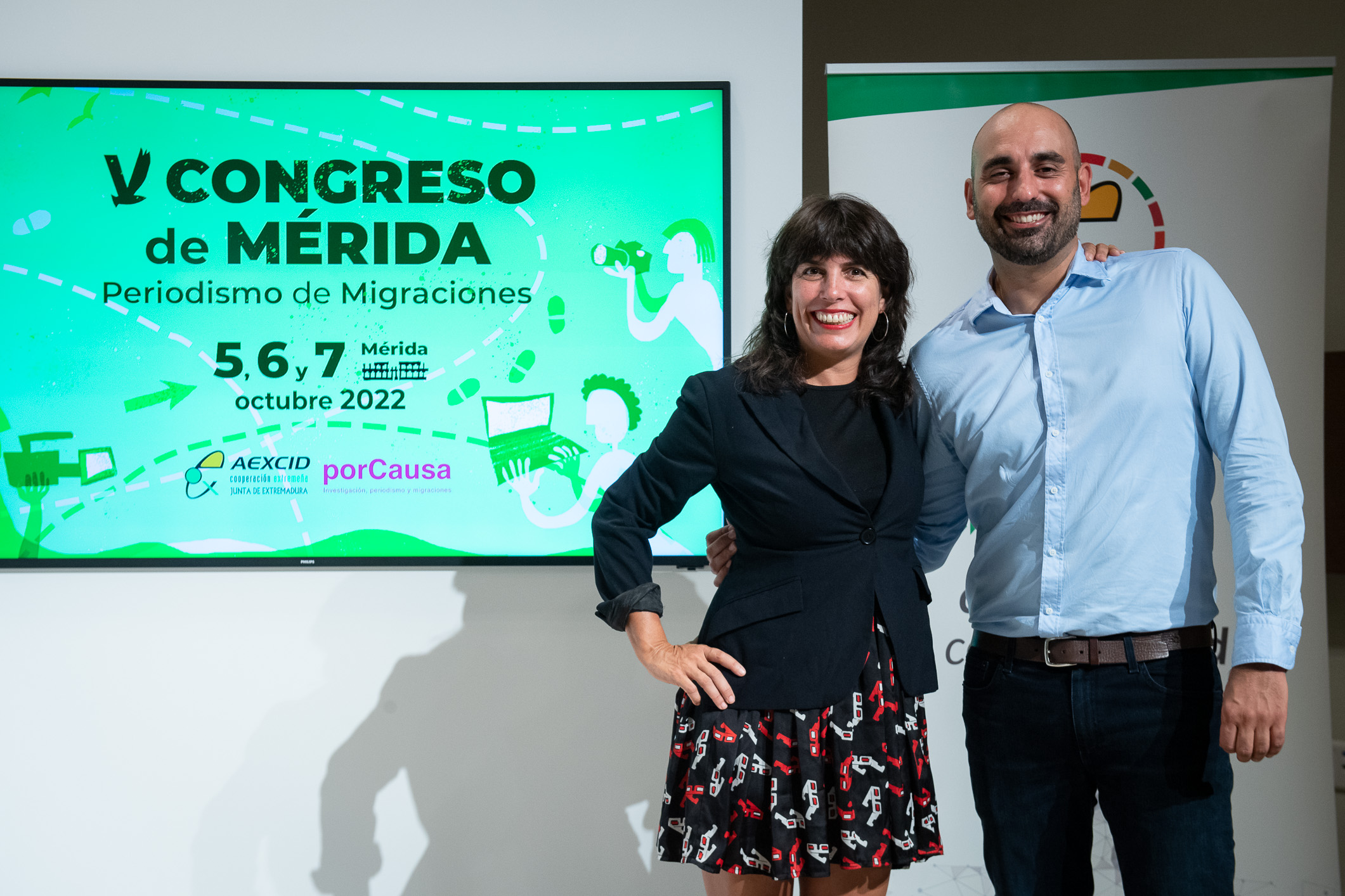 Foto de presentación del Congreso Periodismo y Migraciones