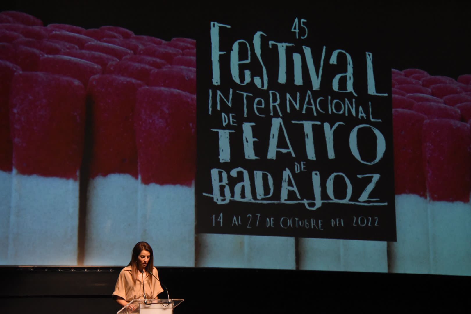 Foto de la presentación del Festival Internacional de Teatro de Badajoz 