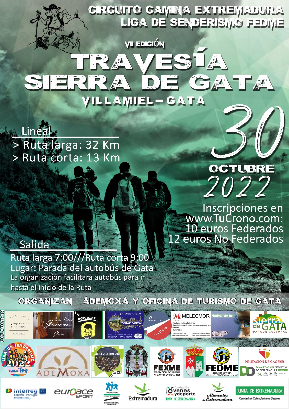 Cartel Travesía Sierra de Gata