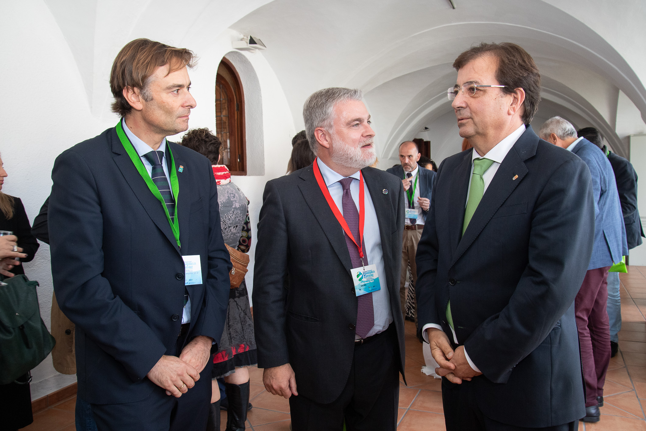 Fernández Vara durante su visita