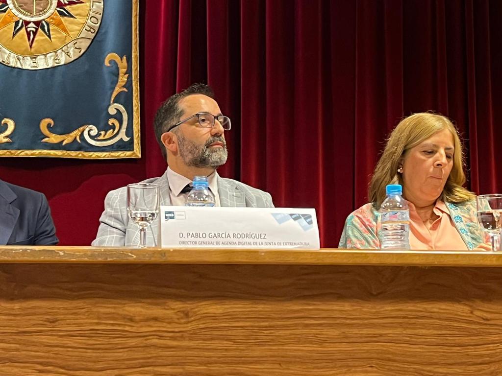 El director general de Agenda Digital, Pablo García, en la apertura del curso de la UNED