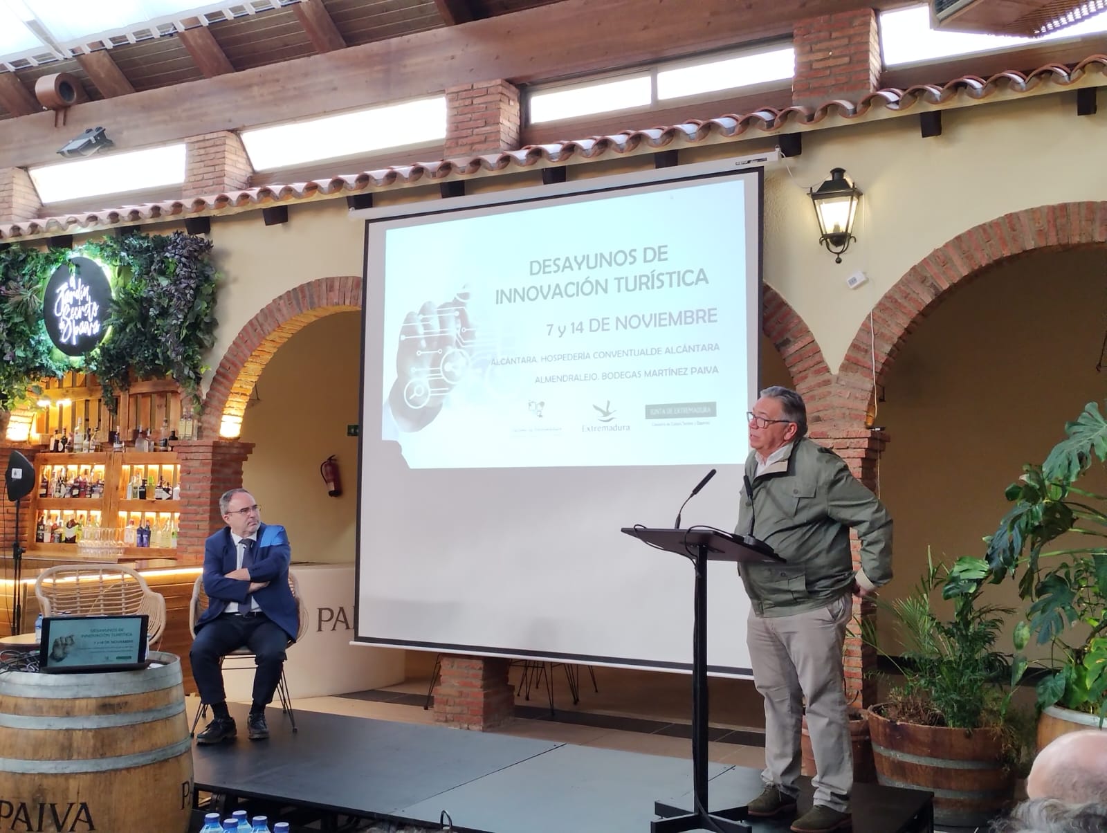 Foto de la segunda jornada de los 'Desayunos de Innovación Turística' celebrada en Almendralejo