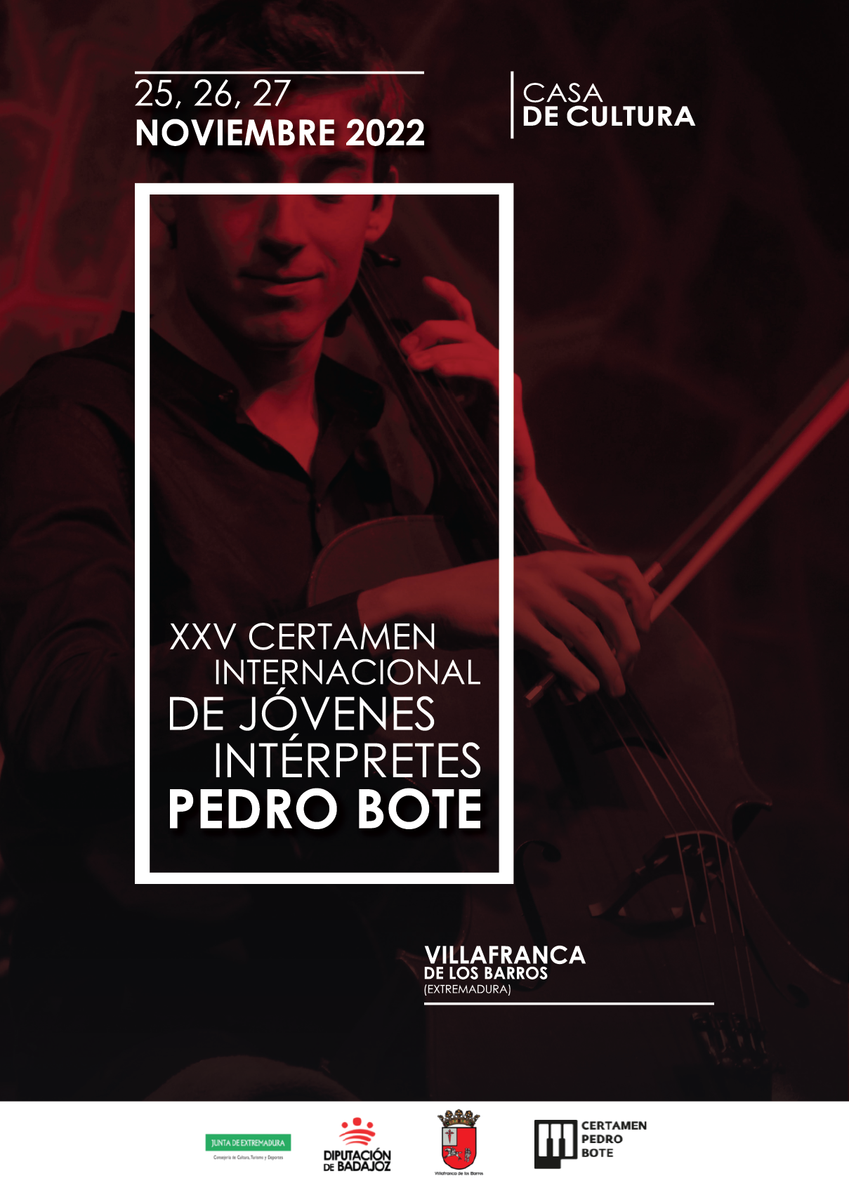 Cartel del certamen de jóvenes intérpretes Pedro Bote