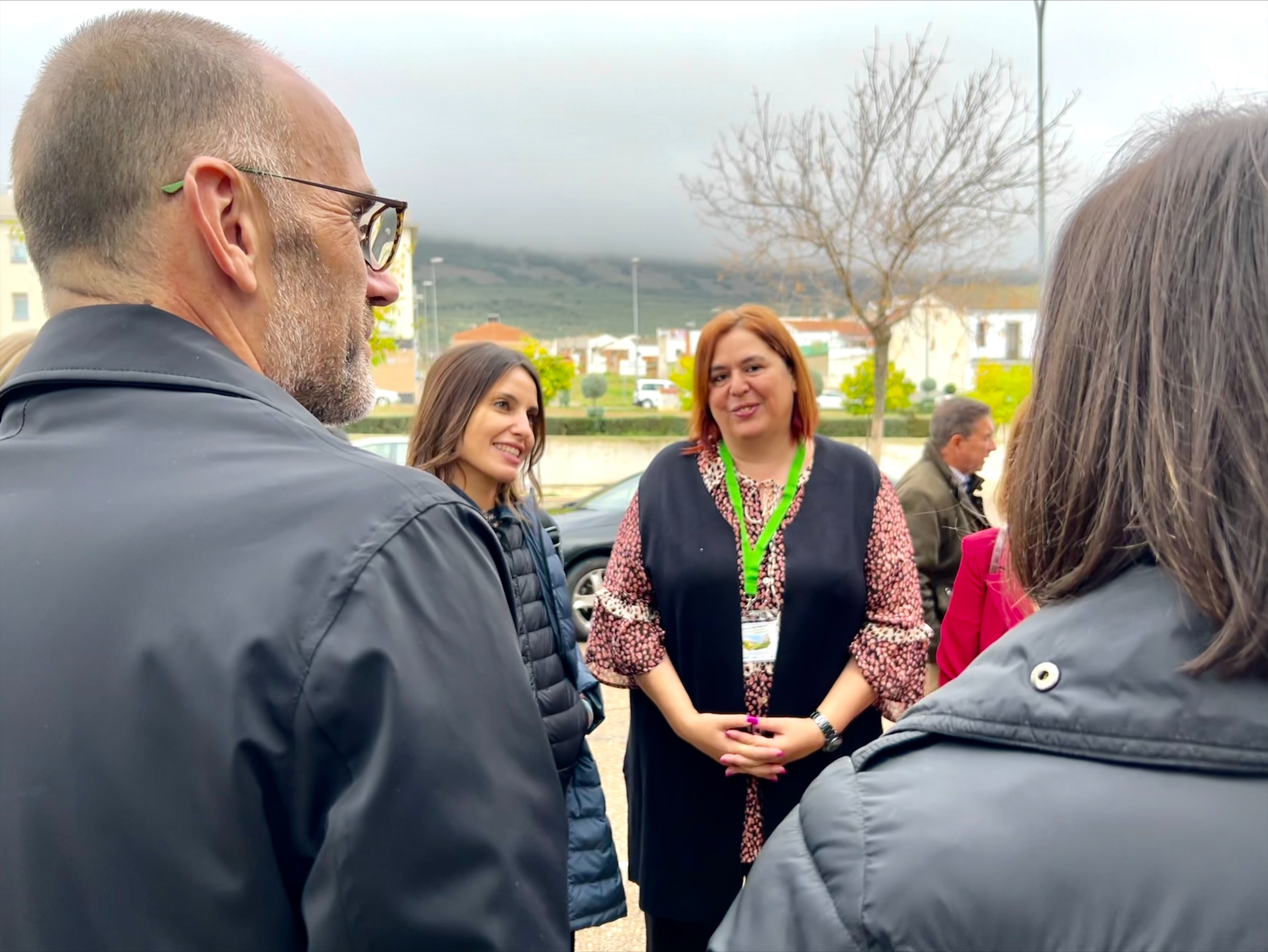 Begoña García a su llegada al II Foto sobre Reto Demográfico