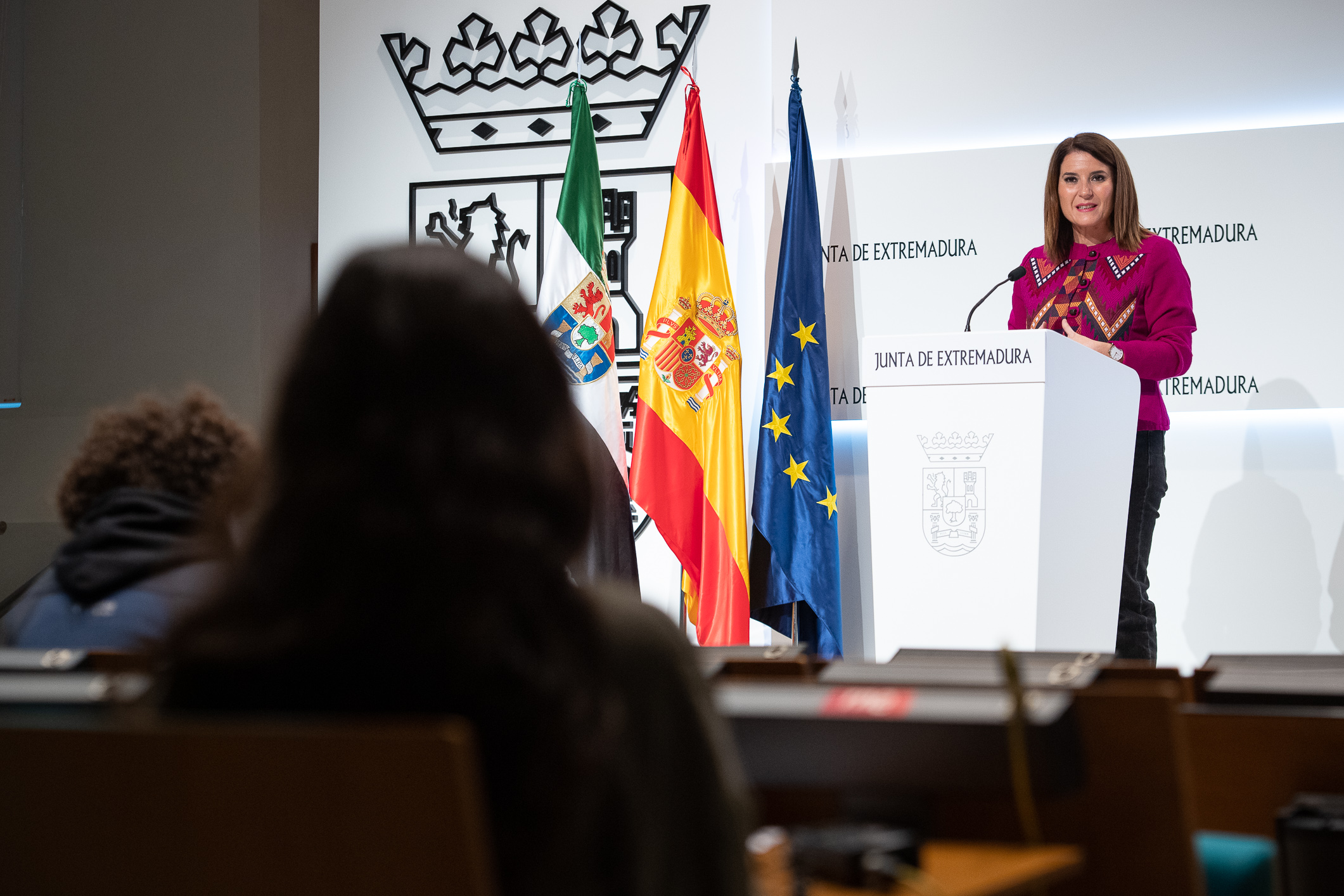 Rosa Balas durante la rueda de prensa de presentación del congreso