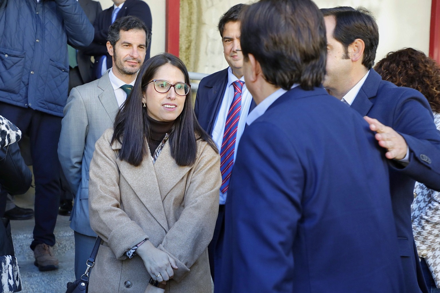 Foto de la llegada del presidente al Encuentro Logística Oeste Ibérico