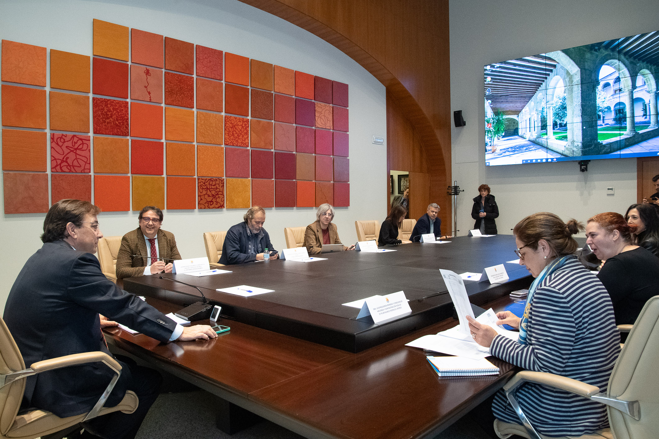 Imagen de la reunión del Consejo de Gobierno