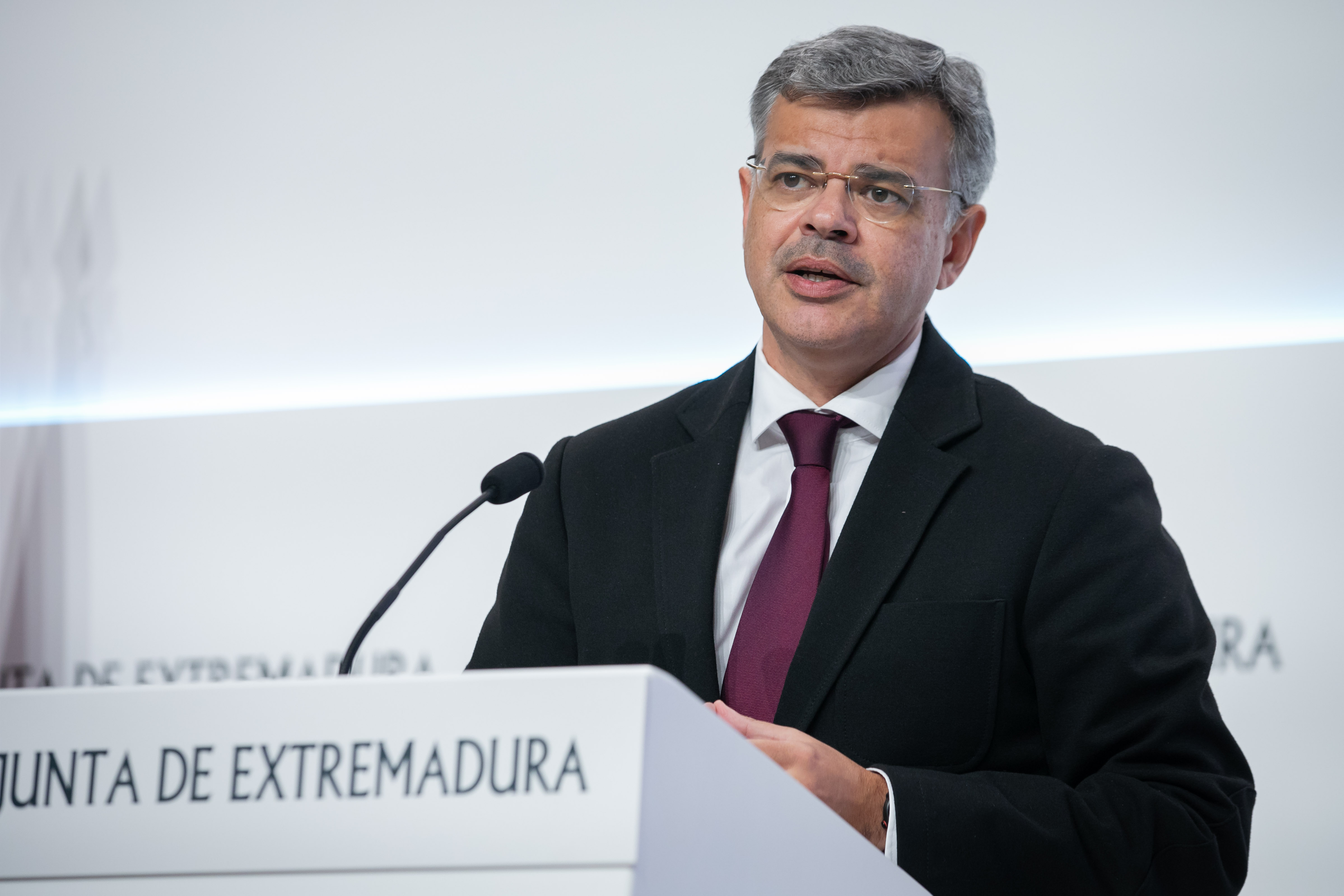 Juan Antonio González durante la rueda de prensa