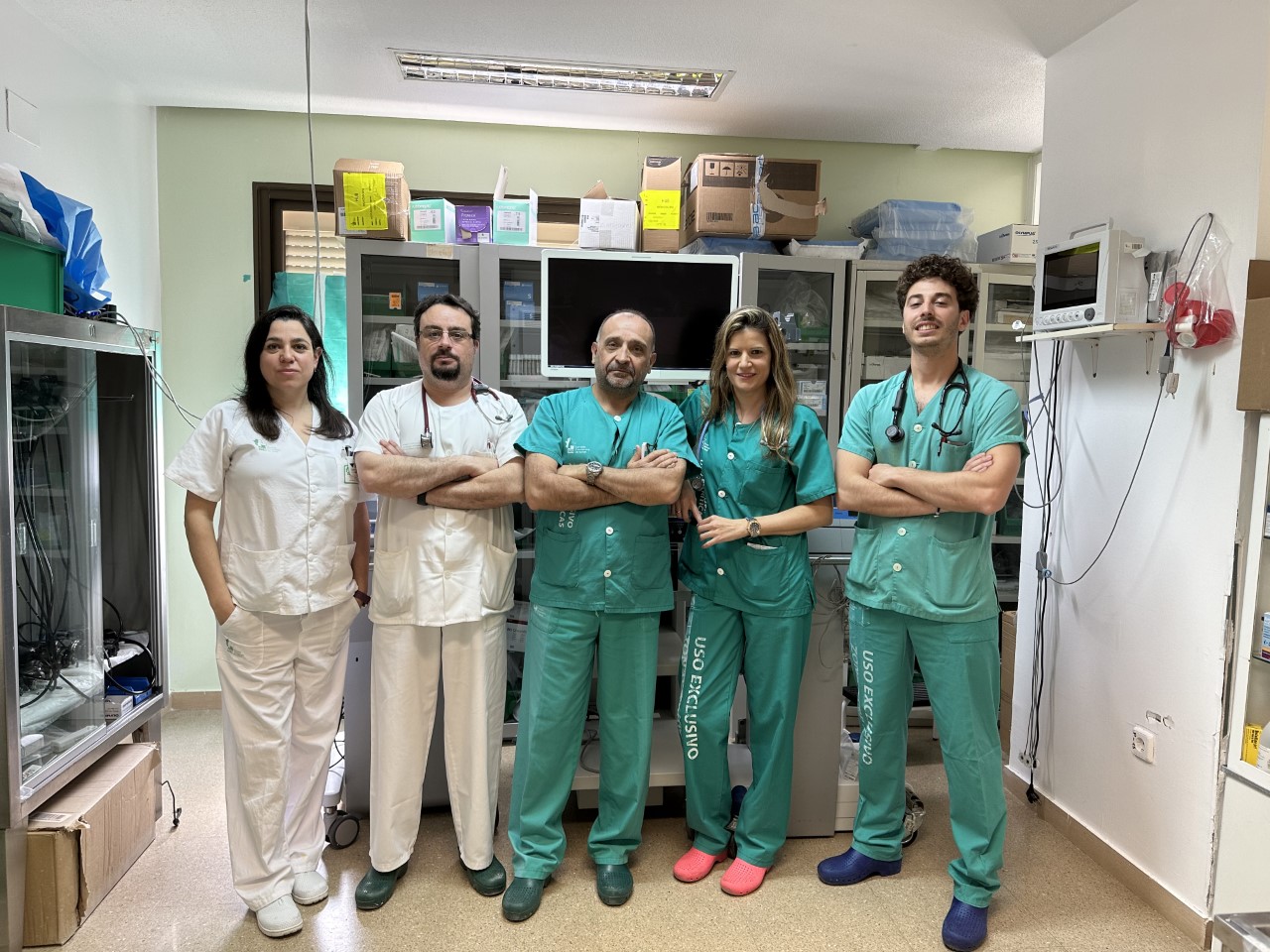 Equipo del la Unidad de Neumología Intervencionista del Servicio de Neumología del Hospital Universitario de Badajoz