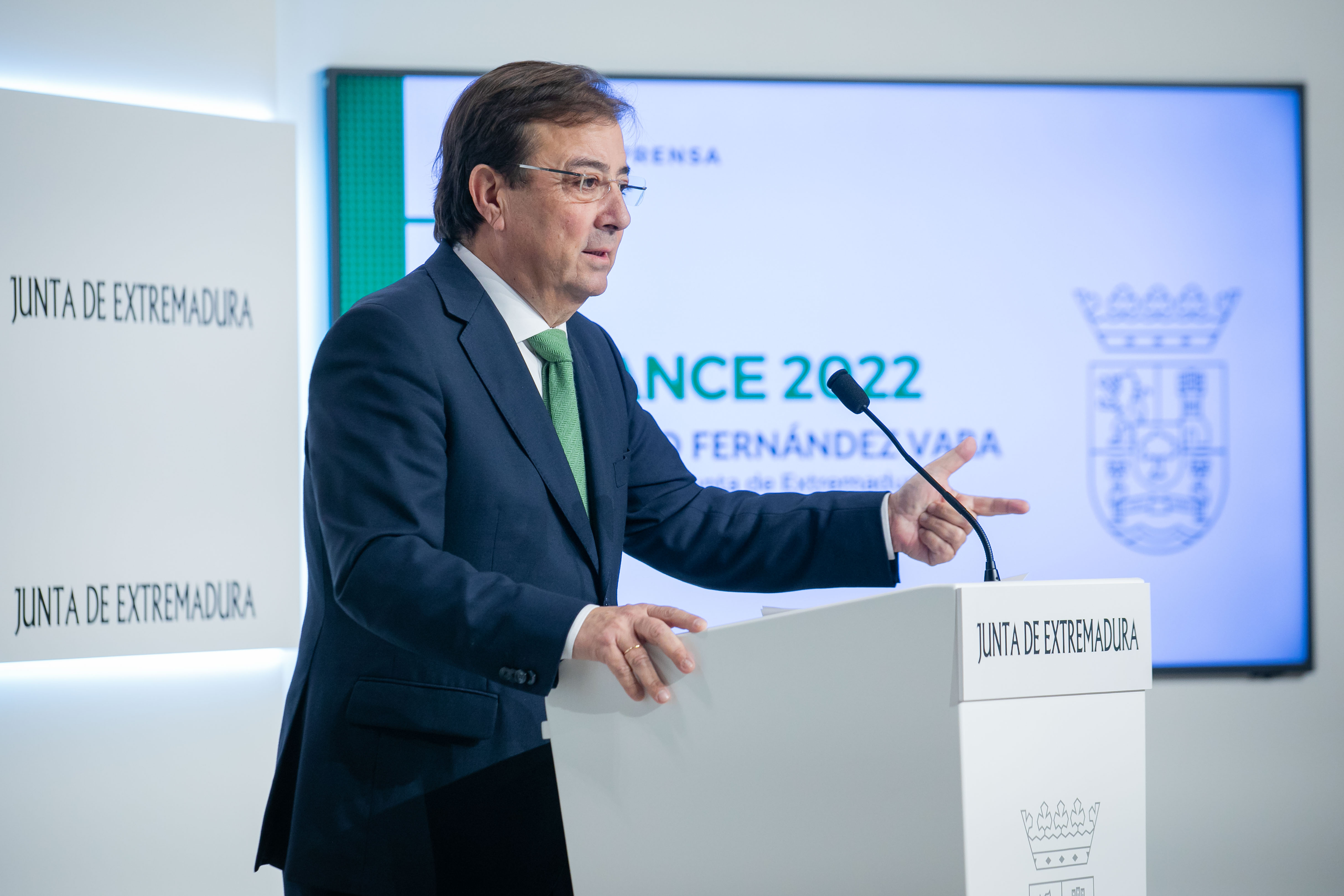 Imagen de la rueda de prensa del Presidente