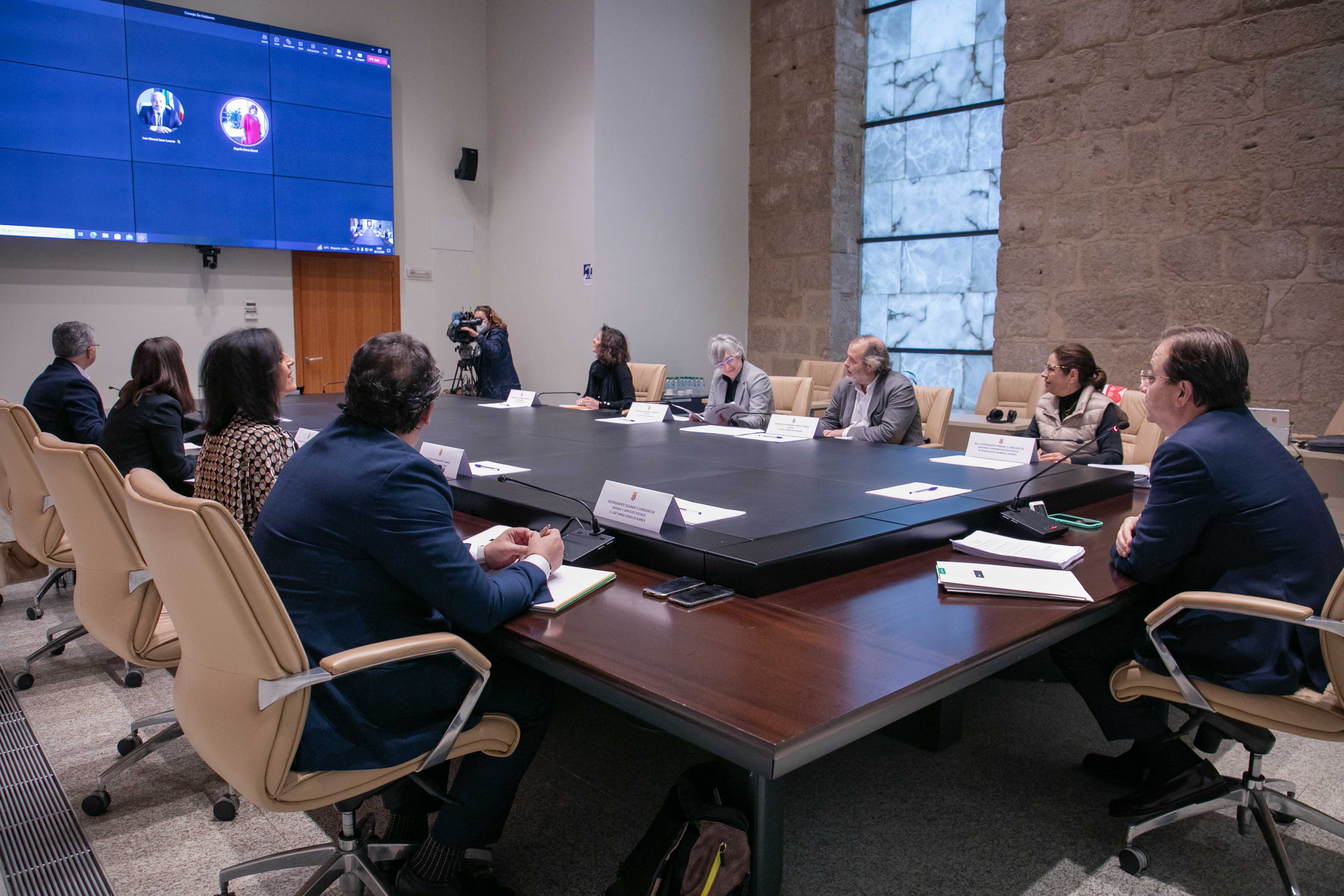 Imagen de la reunión del Consejo de Gobierno