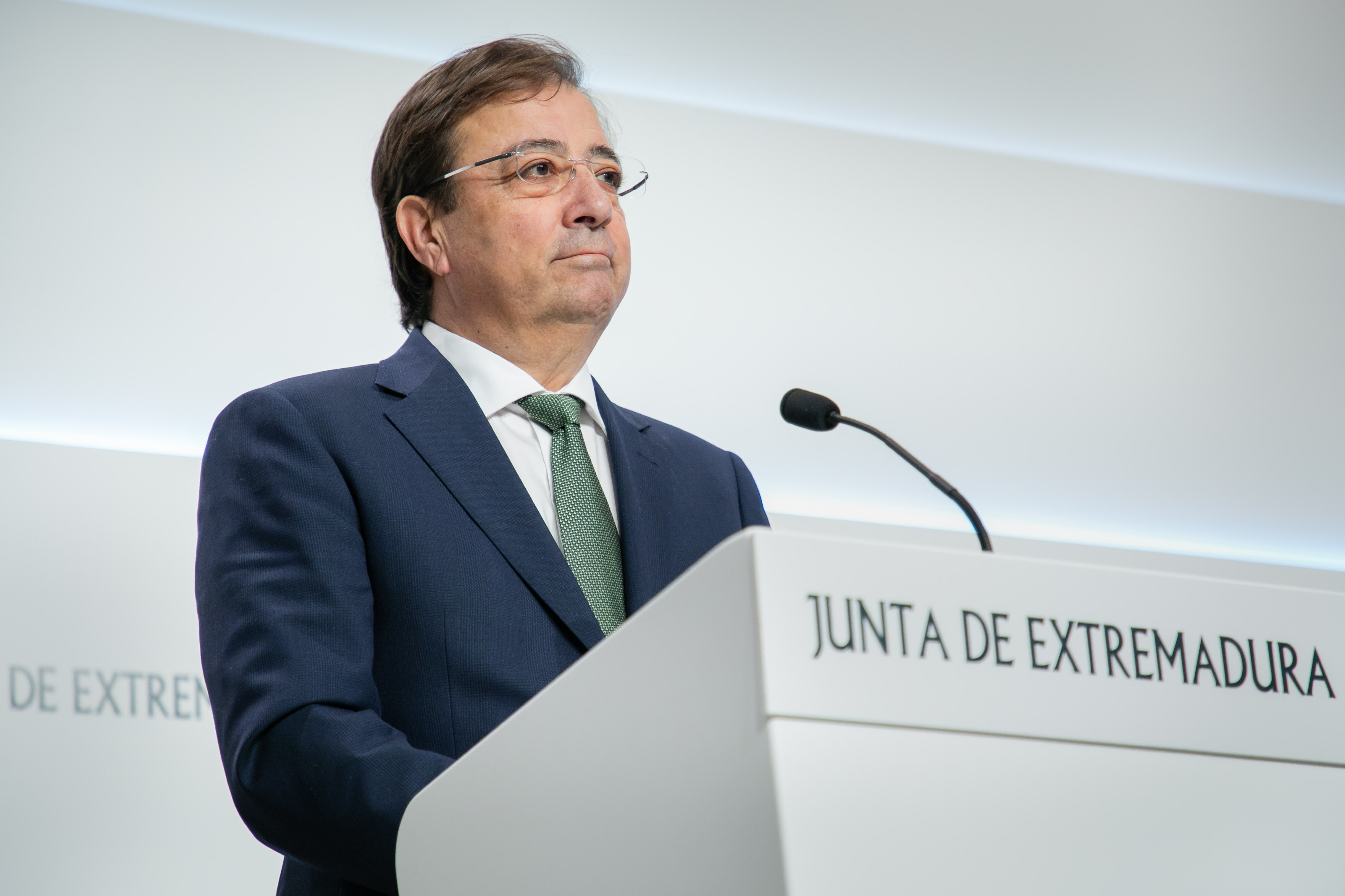 Guillermo Fernández Vara durante el acto