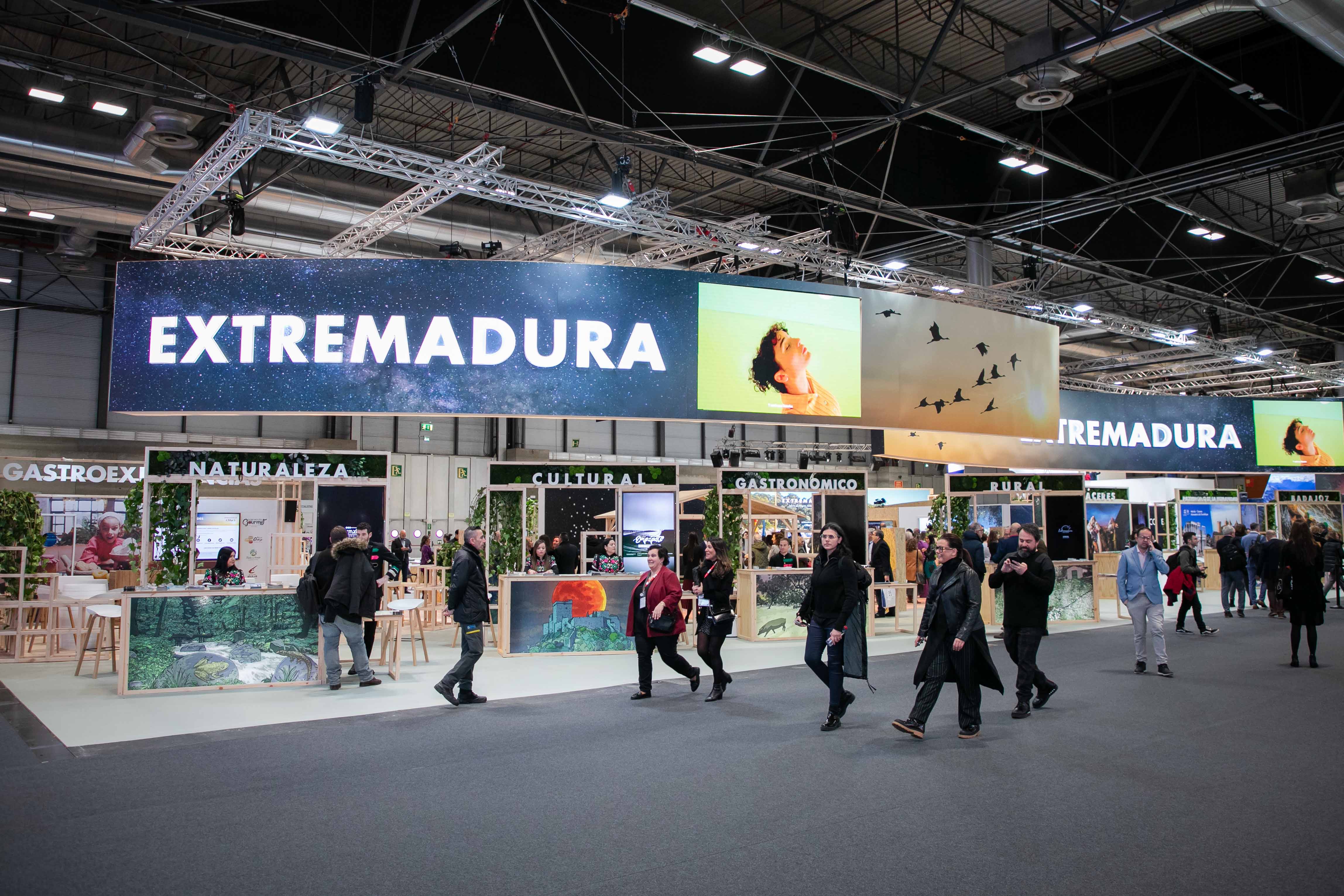 Imagen del stand de Extremadura en FITUR