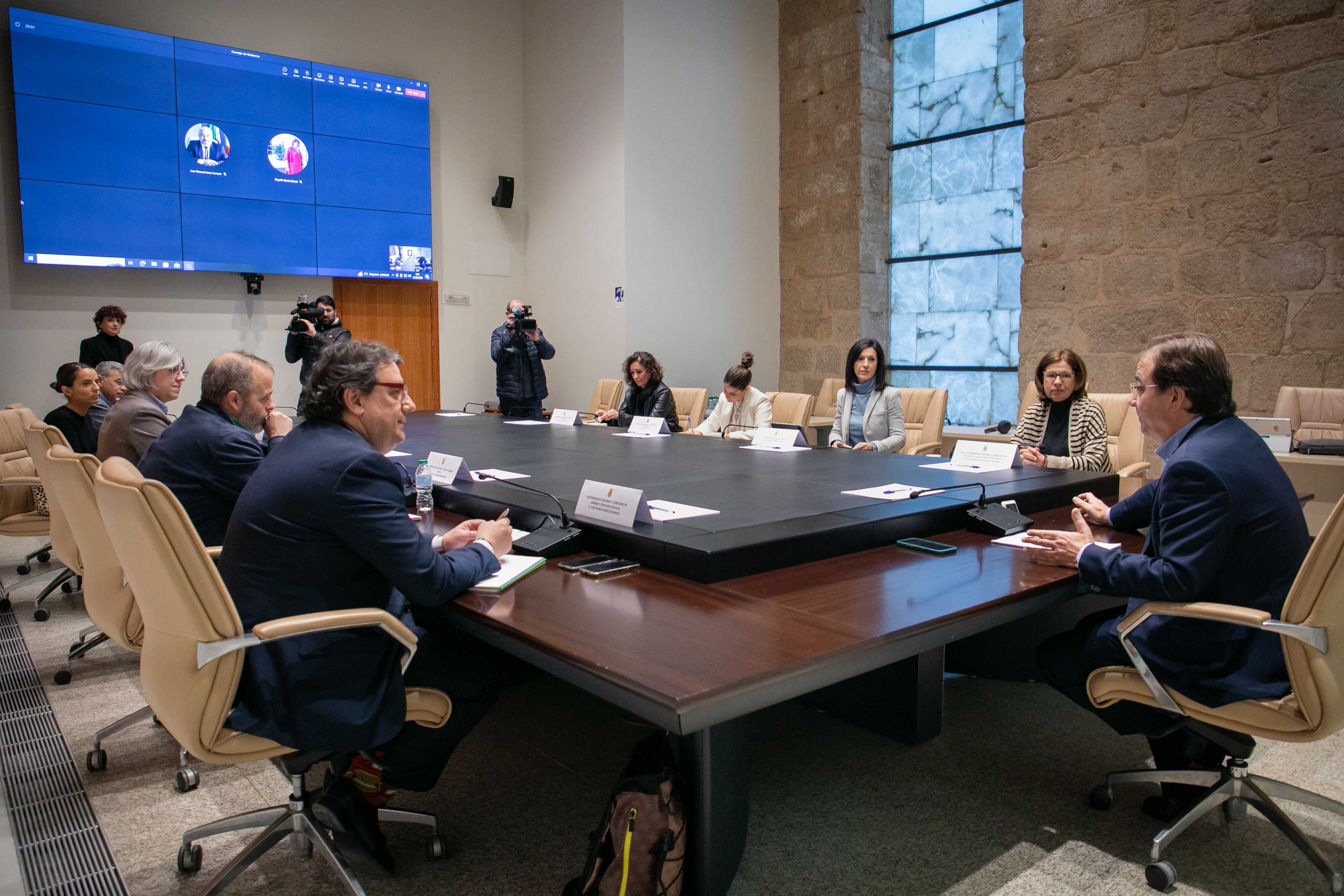 Imagen de la reunión del Consejo de Gobierno