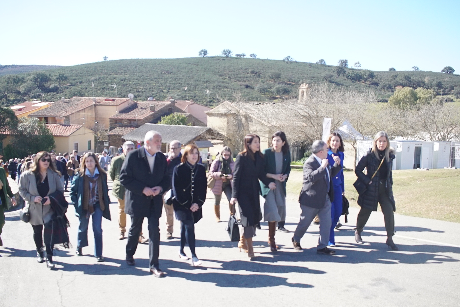 Foto de la consejera de Cultura, Turismo y Deportes a su llegada a FIO