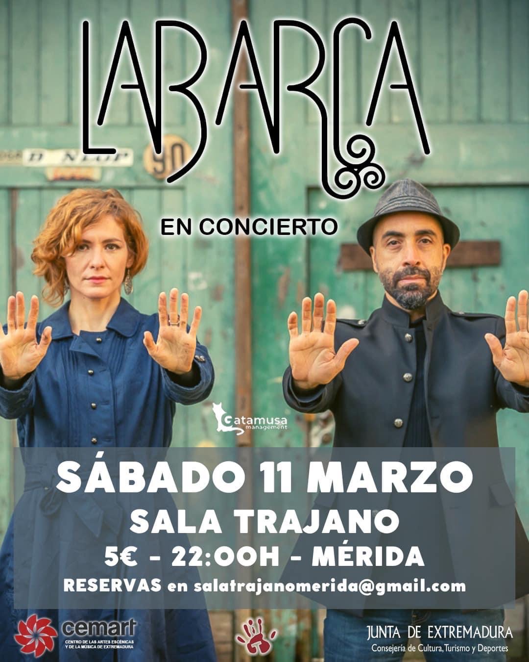 Foto del cartel del concierto de La Barca