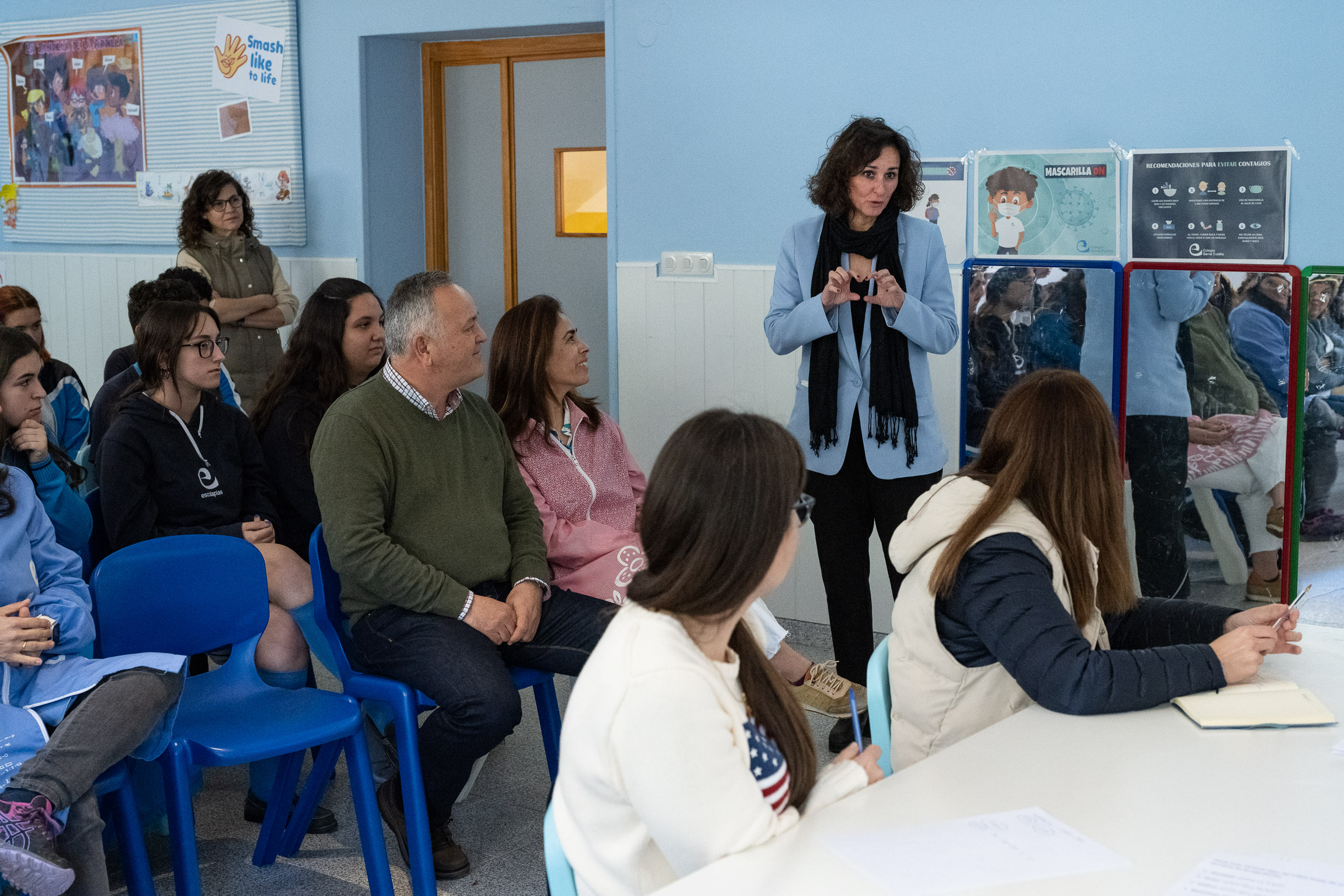 Consejera durante el debate