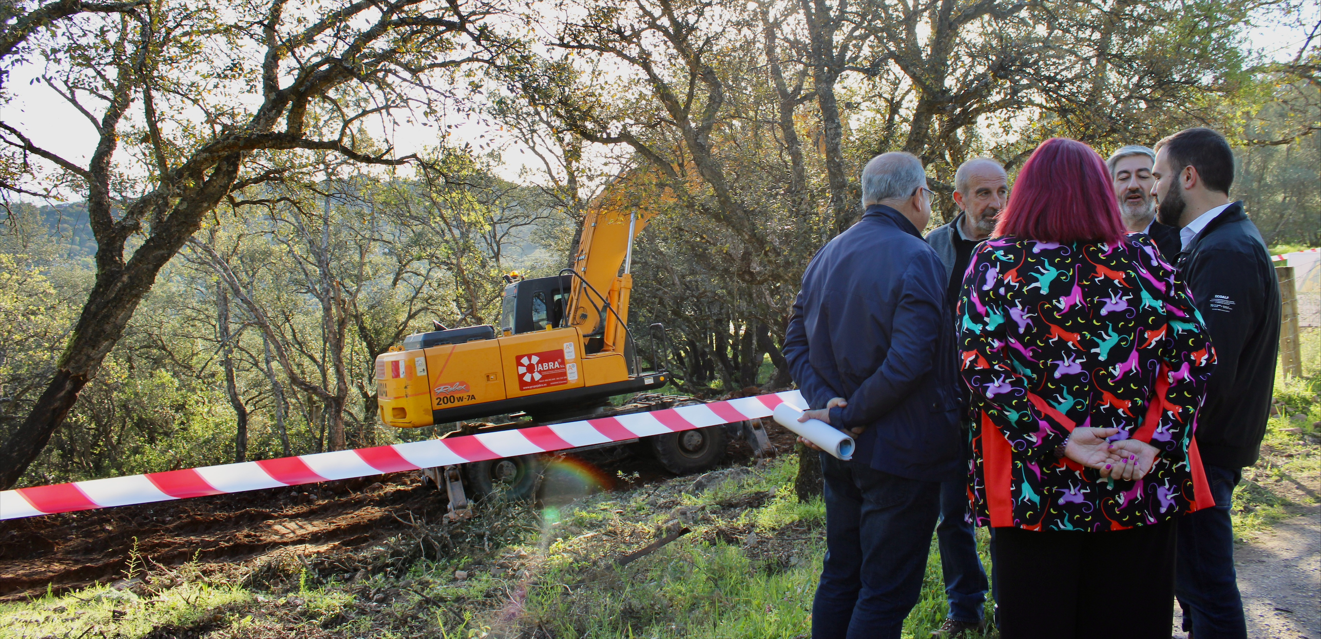 Visitan los trabajos en el Sierra de la Mosca