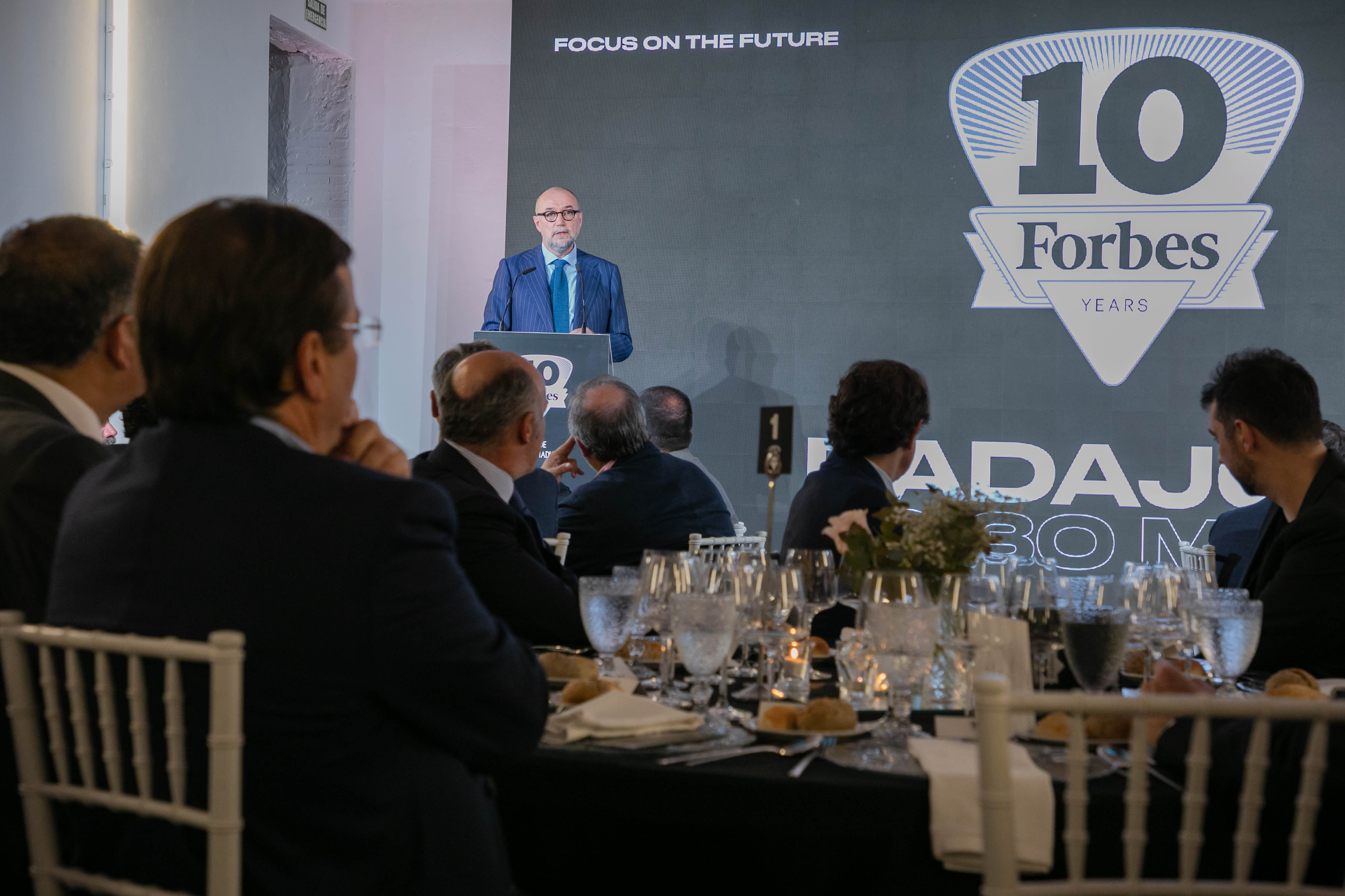 Foto del acto del aniversario de Forbes