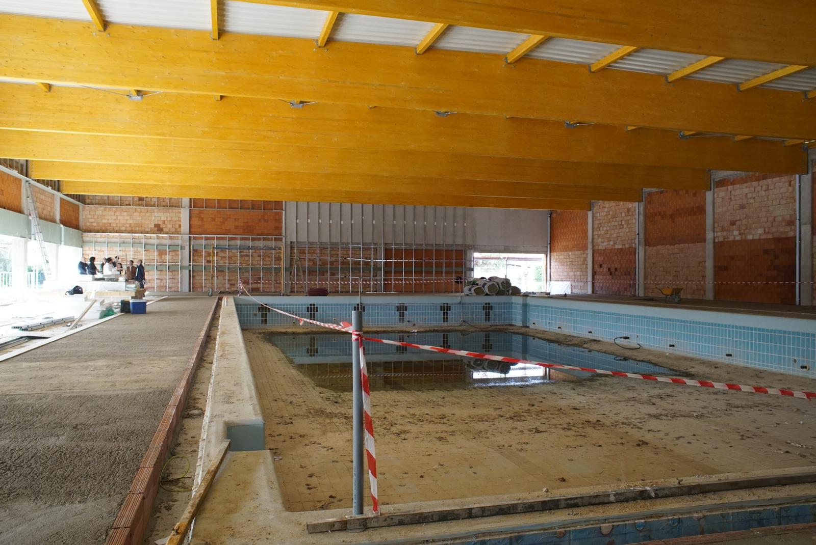 Imagen de las obras de la piscina