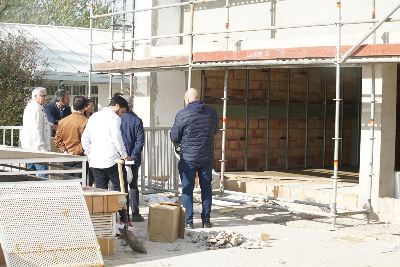 Imagen de las obras de la piscina
