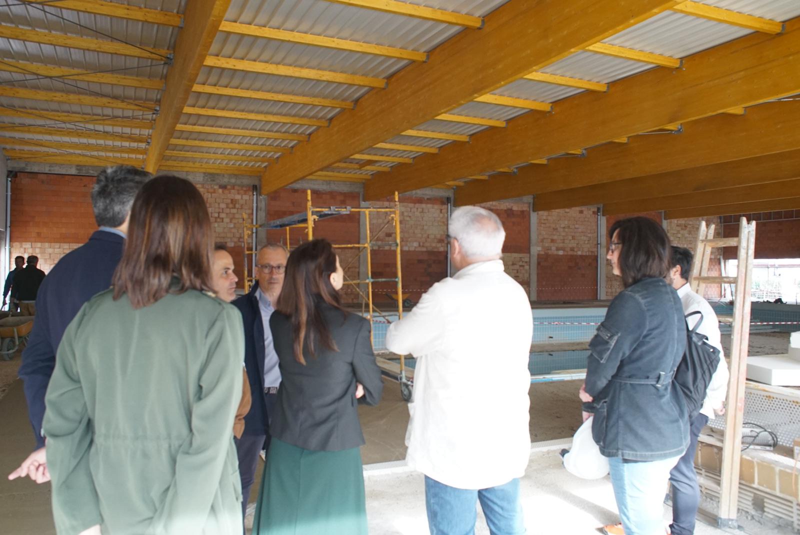 Imagen de la visita a la piscina climatizada