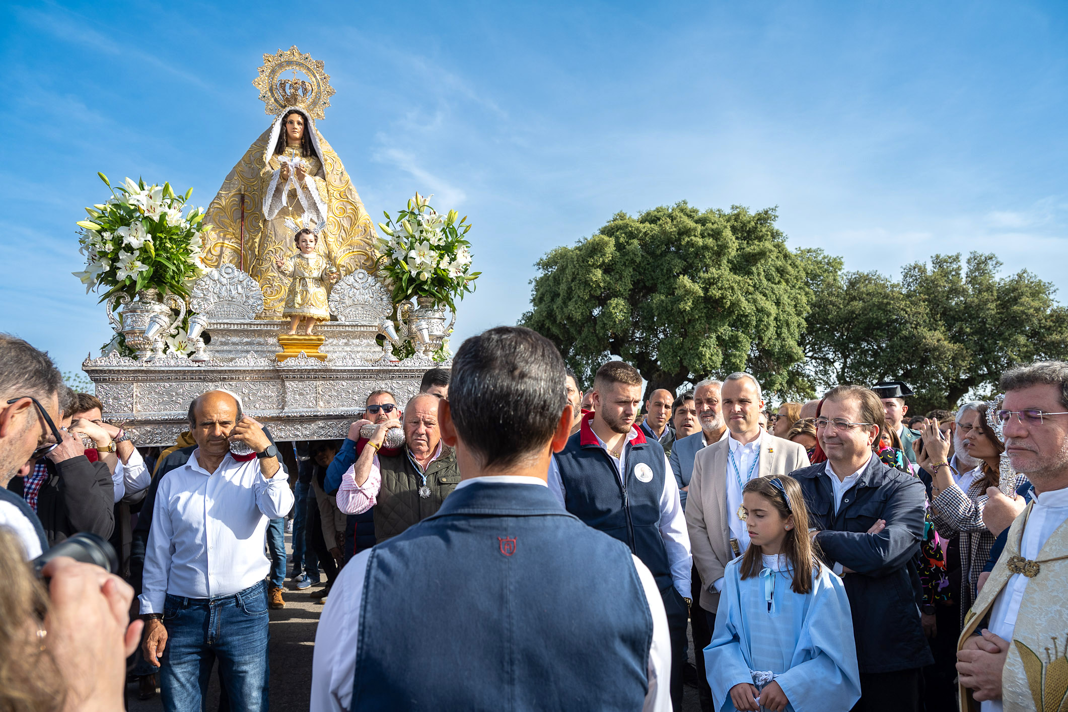 El presidente de la Junta en los actos de la patrona de Arroyo de la Luz 9