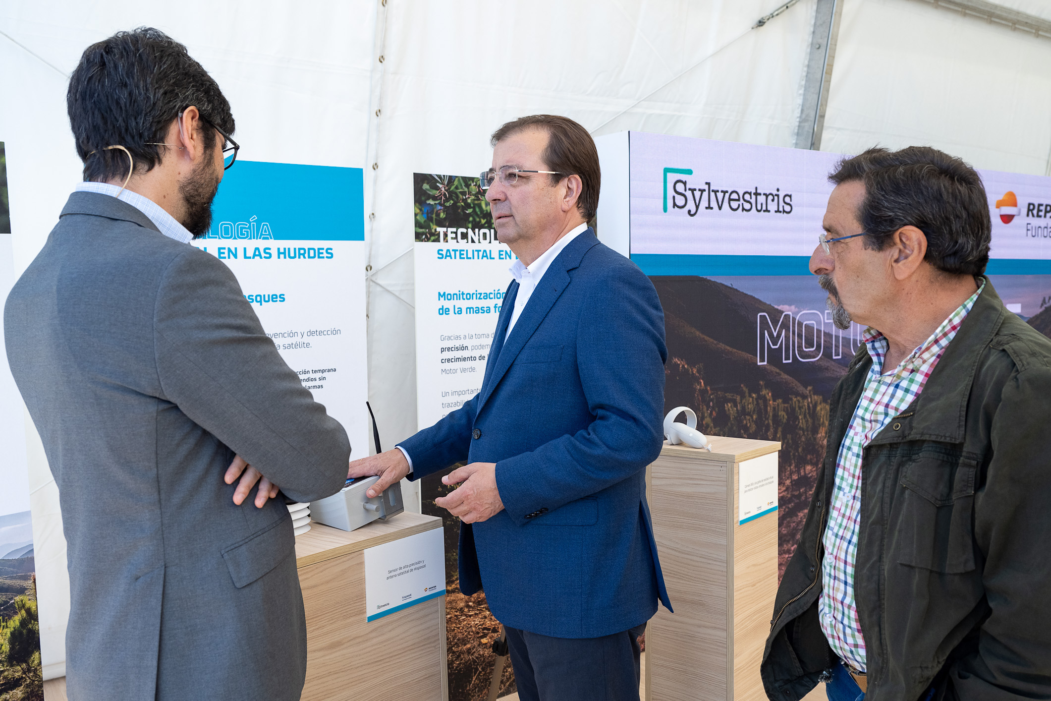 el presidente de la Junta durante la presentación del proyecto motor verde 2