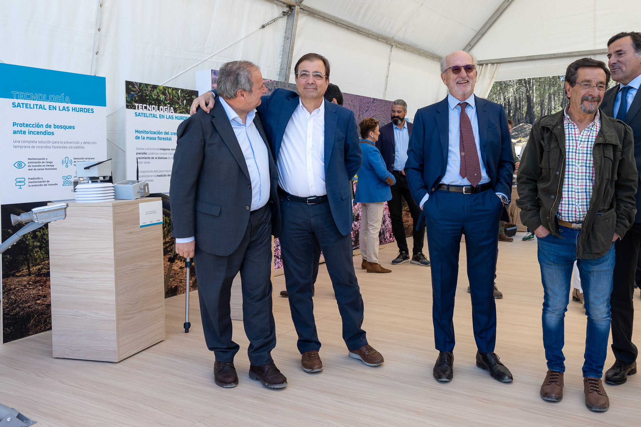 el presidente de la Junta durante la presentación del proyecto motor verde 4