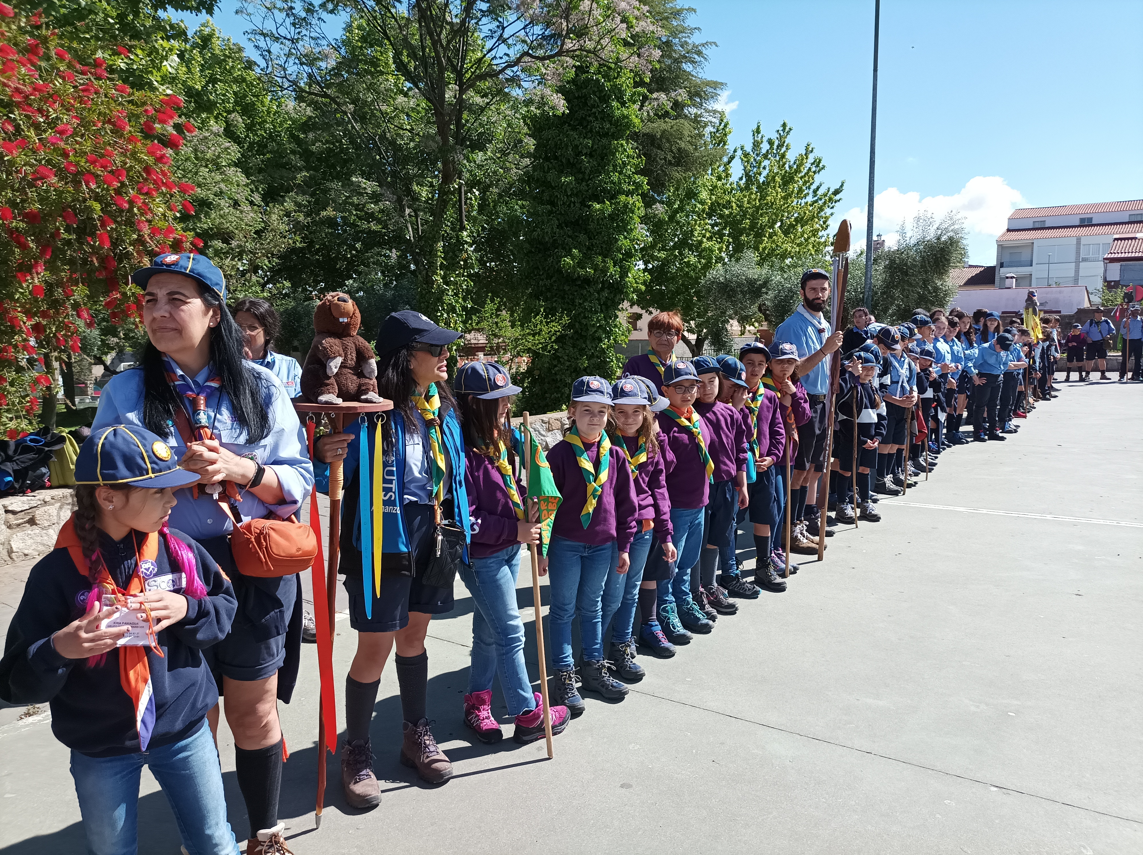 Encuentro de la Federación de Scouts católicos de Extremadura con la derectora general de IJEX