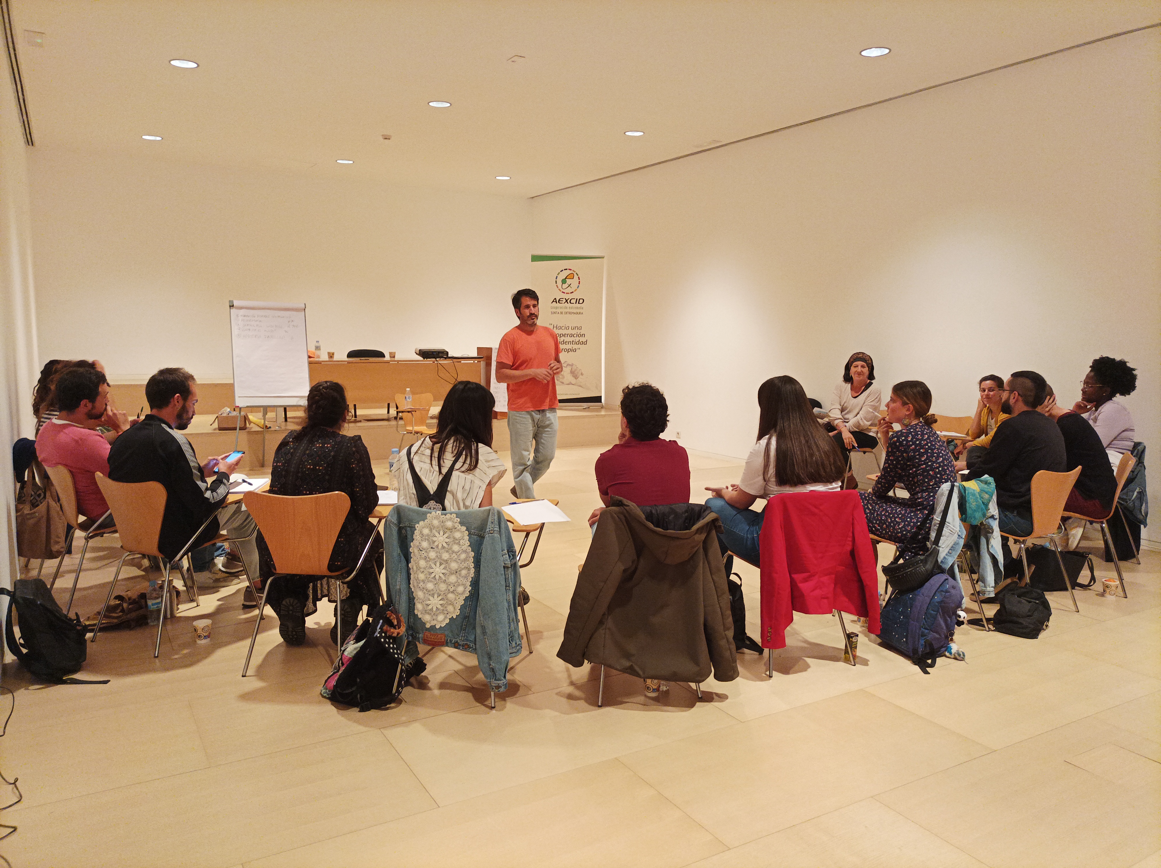 Encuentro de la Federación de Scouts católicos de Extremadura con la derectora general de IJEX