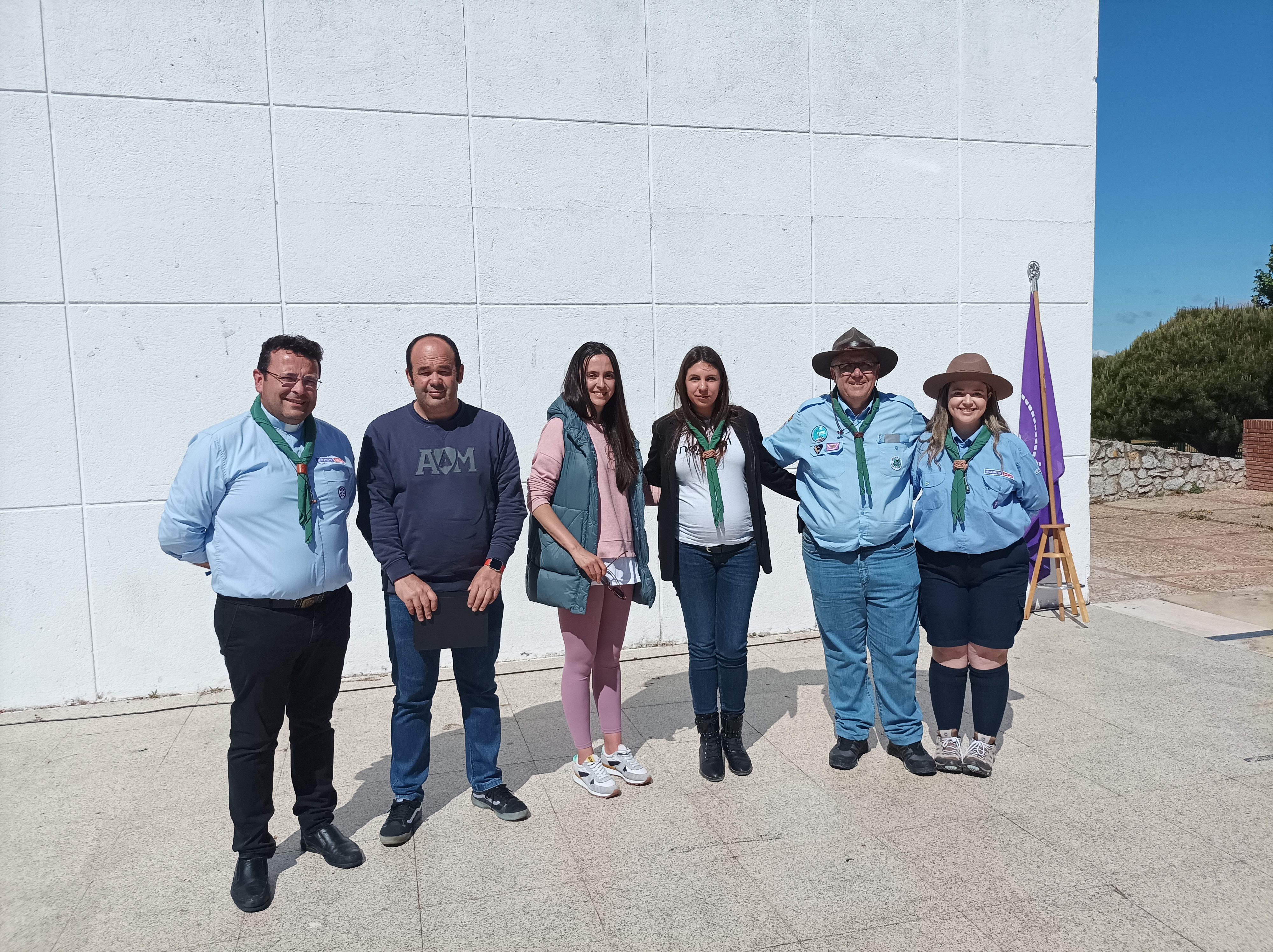 Encuentro de la Federación de Scouts católicos de Extremadura con la derectora general de IJEX