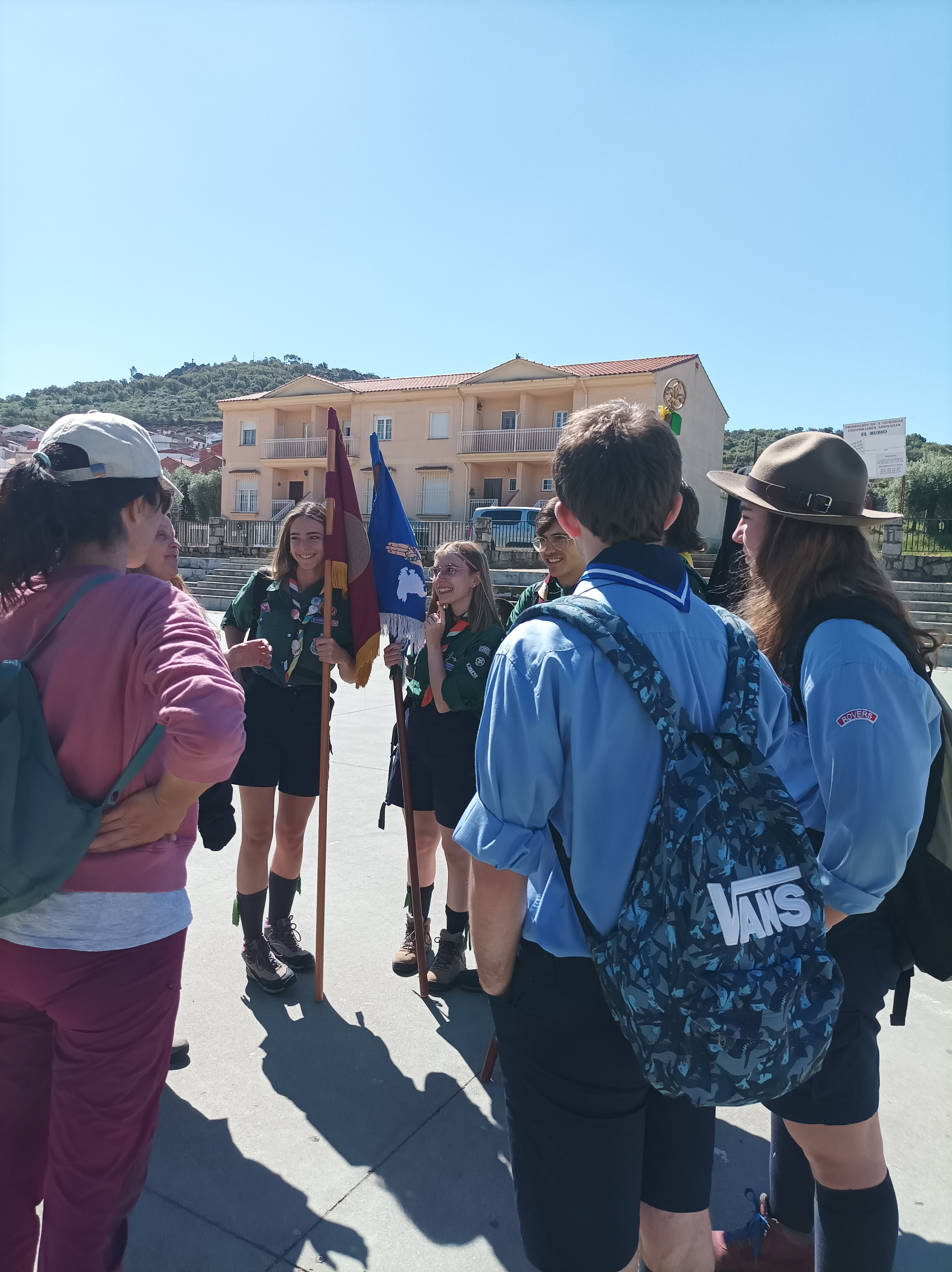 Encuentro de la Federación de Scouts católicos de Extremadura con la derectora general de IJEX