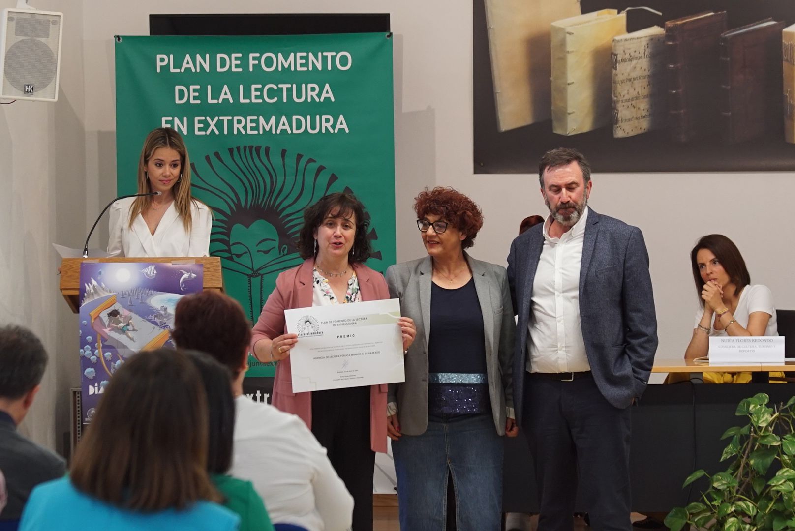 Foto del acto del Día del Libro 2023