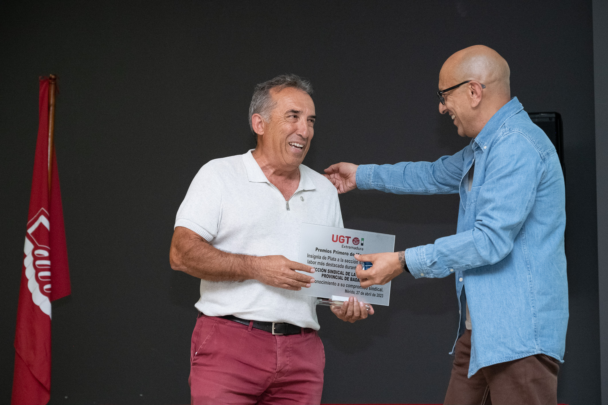 acto de entrega de premios de UGT 11