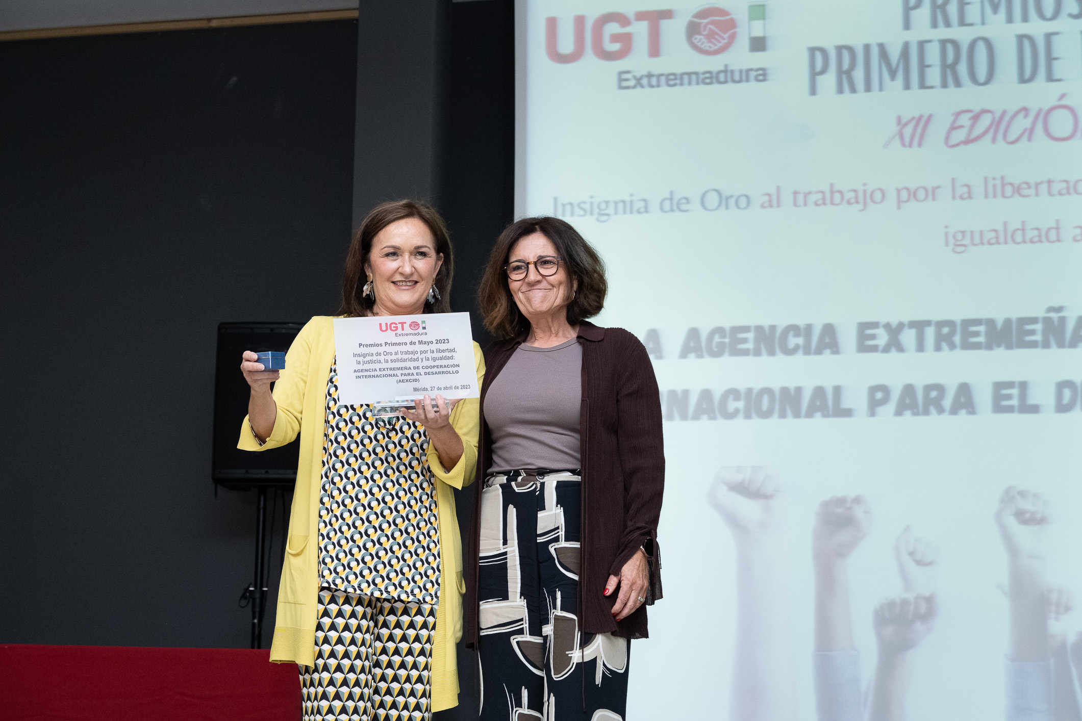 acto de entrega de premios de UGT 12