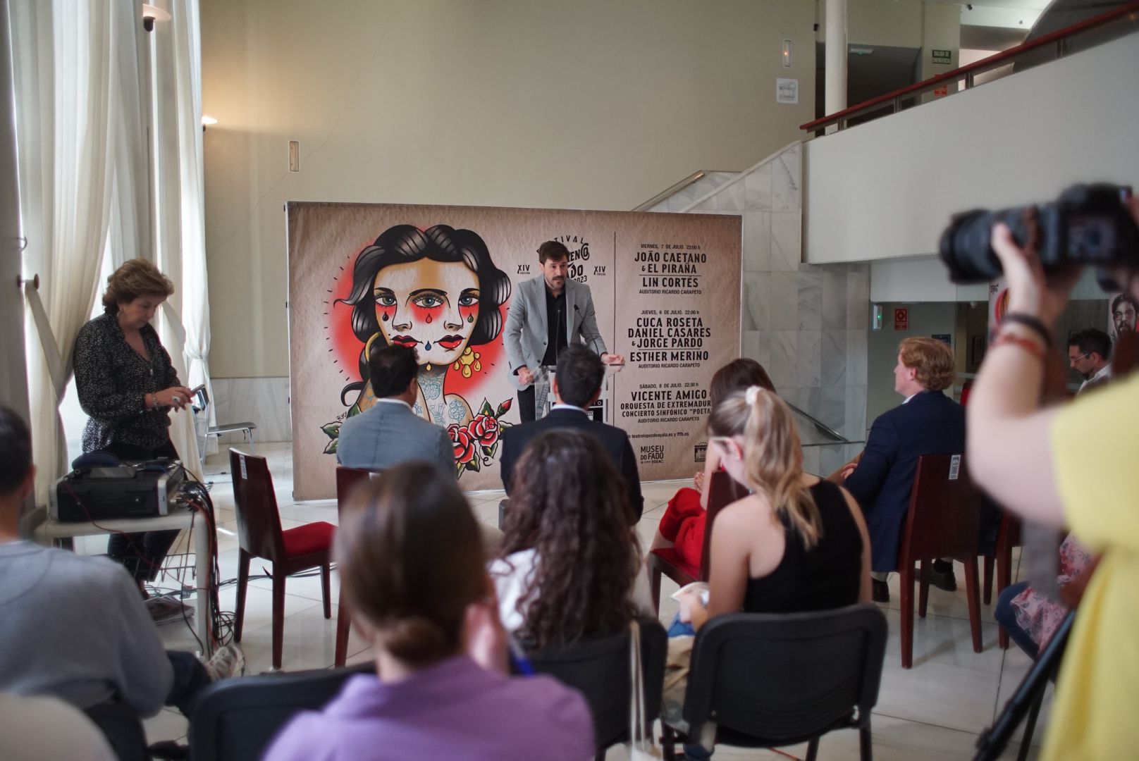 Foto de la presentación del festival