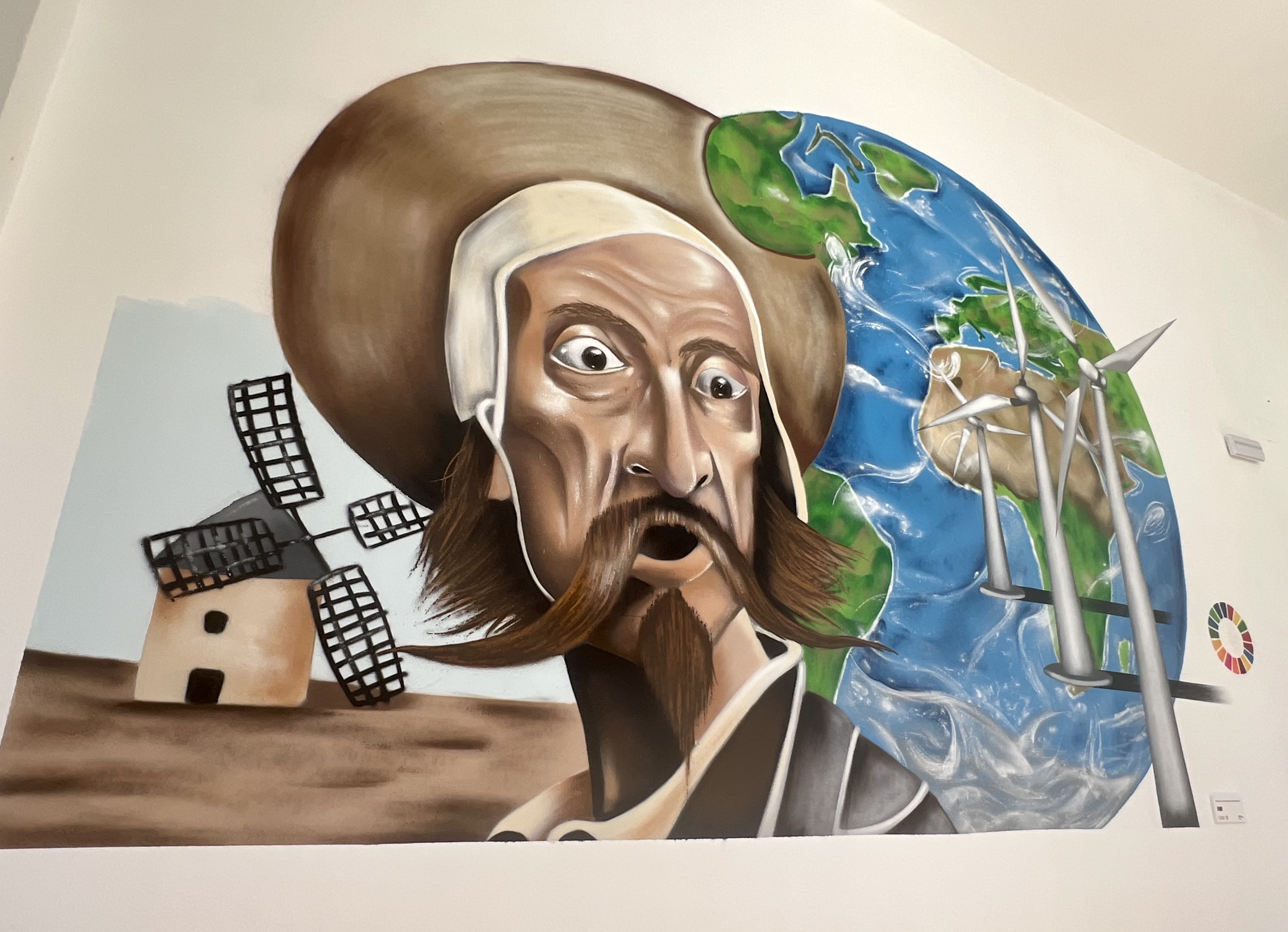 Foto de uno de los murales que integra la exposición