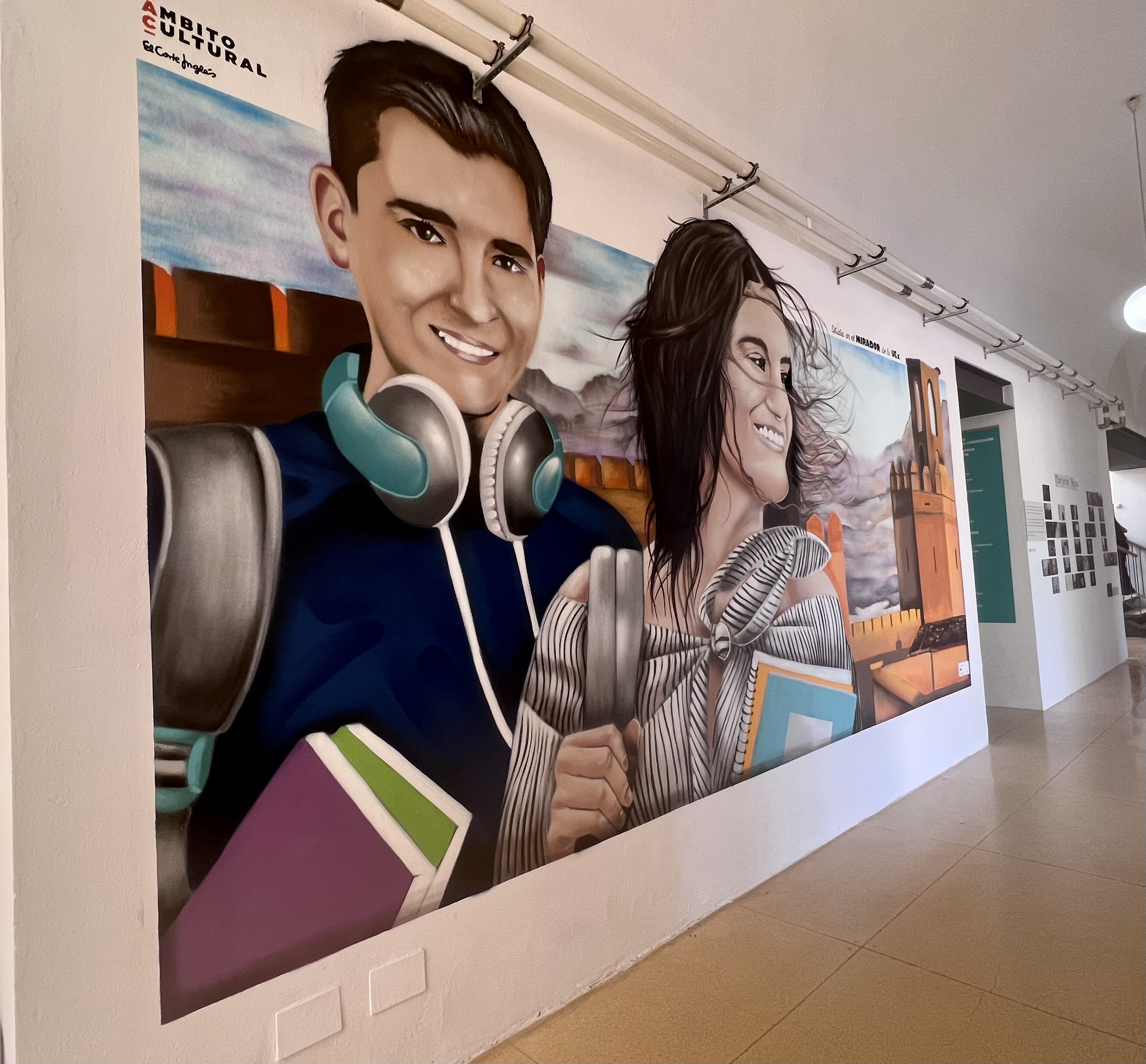 Foto de uno de los murales que integra la exposición