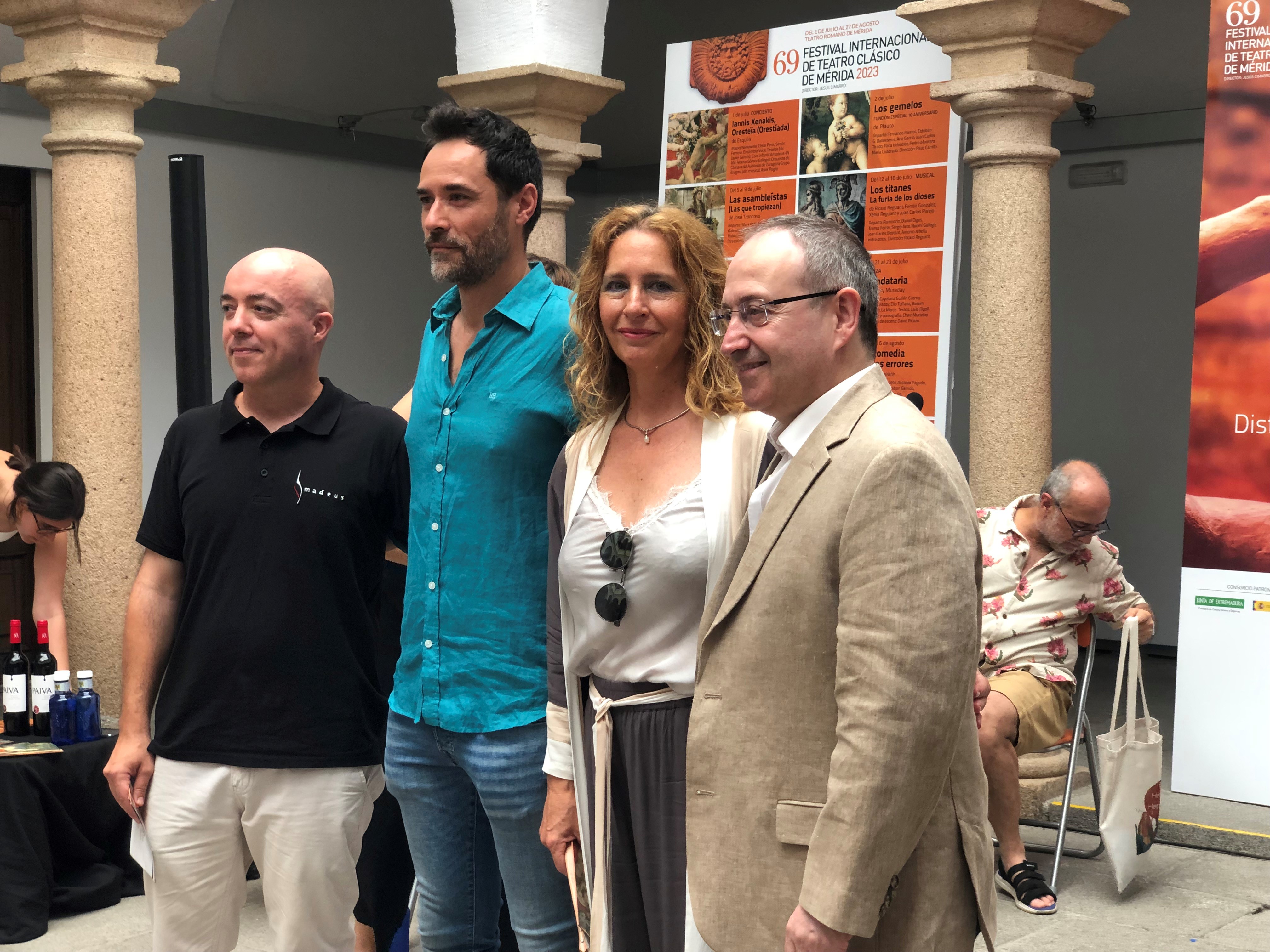 Foto de la presentación de las primeras obras del Festival de Teatro Clásico de Mérida