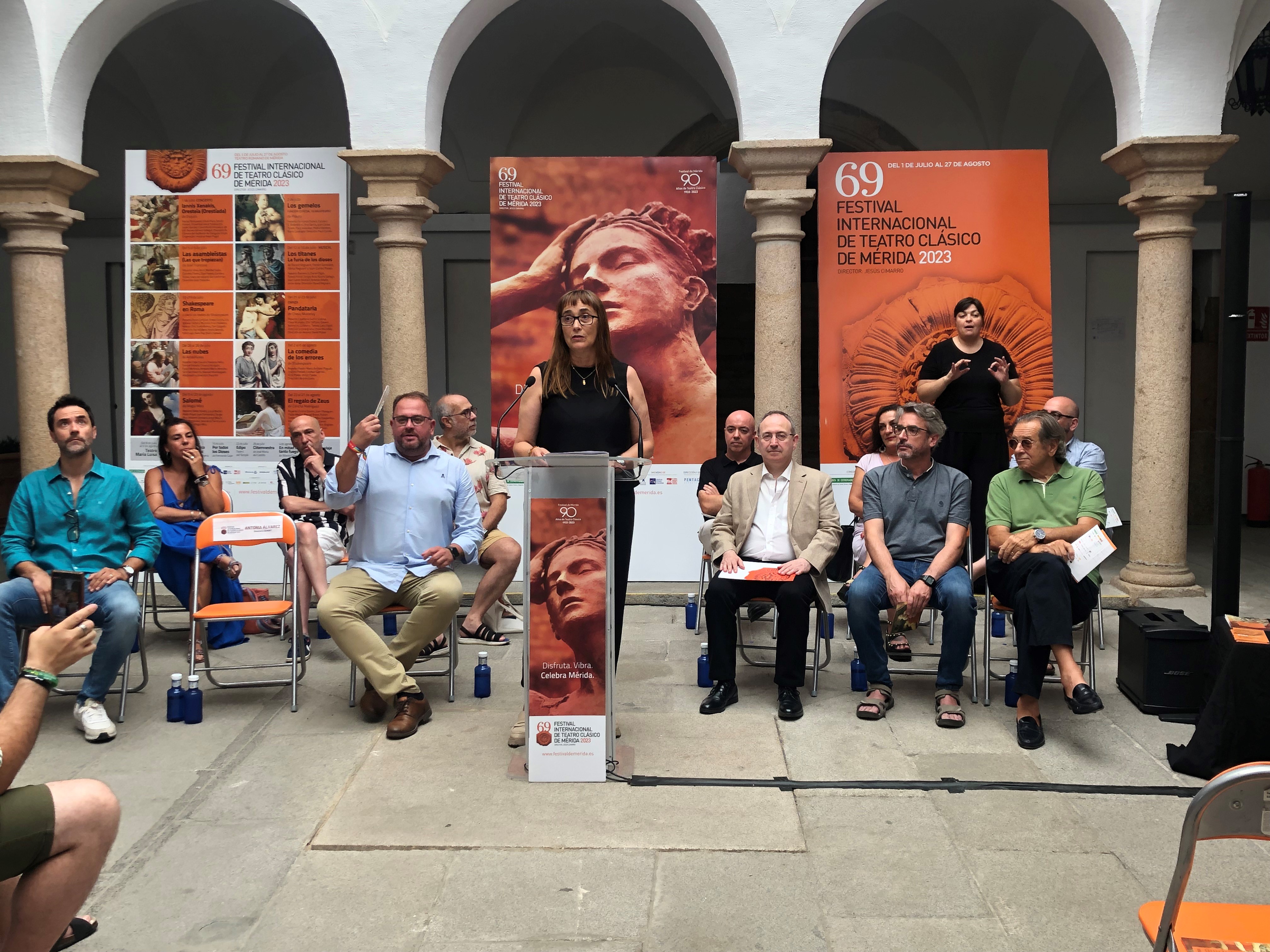 Foto de la presentación de las primeras obras del Festival de Teatro Clásico de Mérida