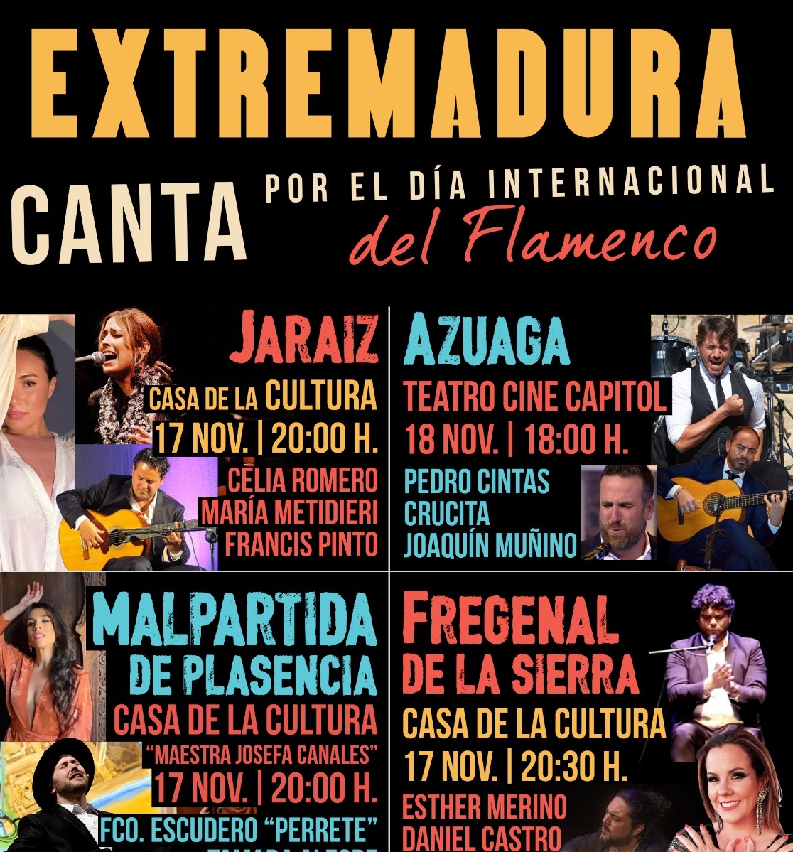 Image 1 of article Extremadura celebra el Día Internacional del Flamenco con cuatro conciertos en la región y uno en Lisboa
