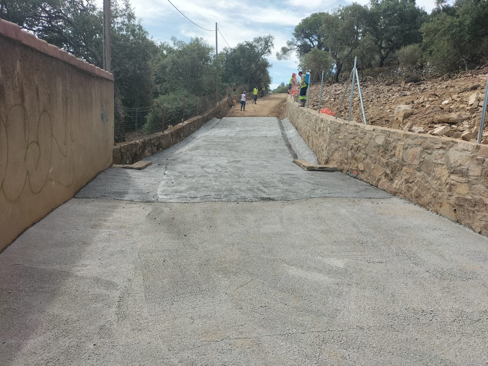 Obras de acondicionamiento viario de la Sierra de la Mosca de Cáceres