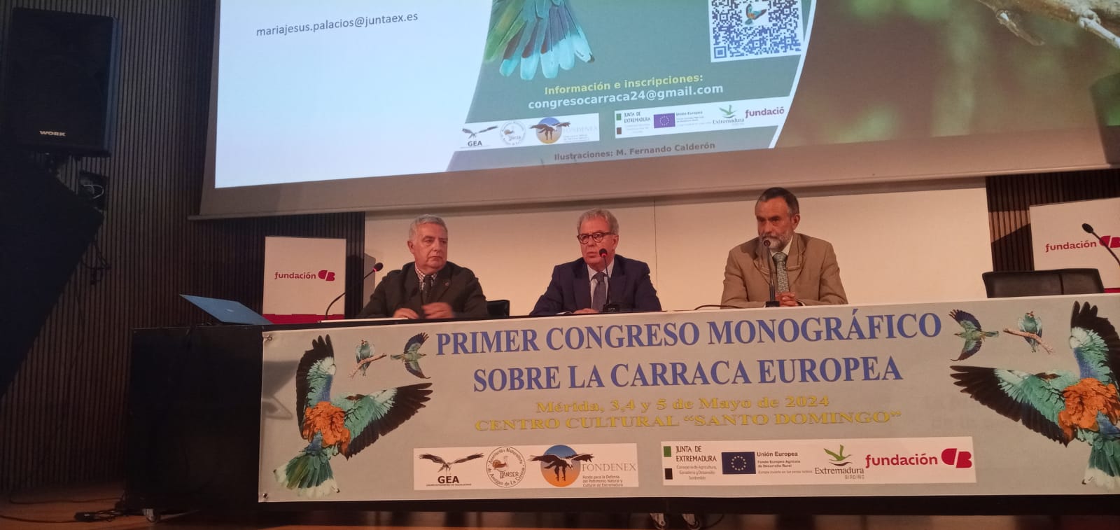 Image 2 of article La Junta de Extremadura participa en el I Congreso Ornitológico de la Carraca Europea