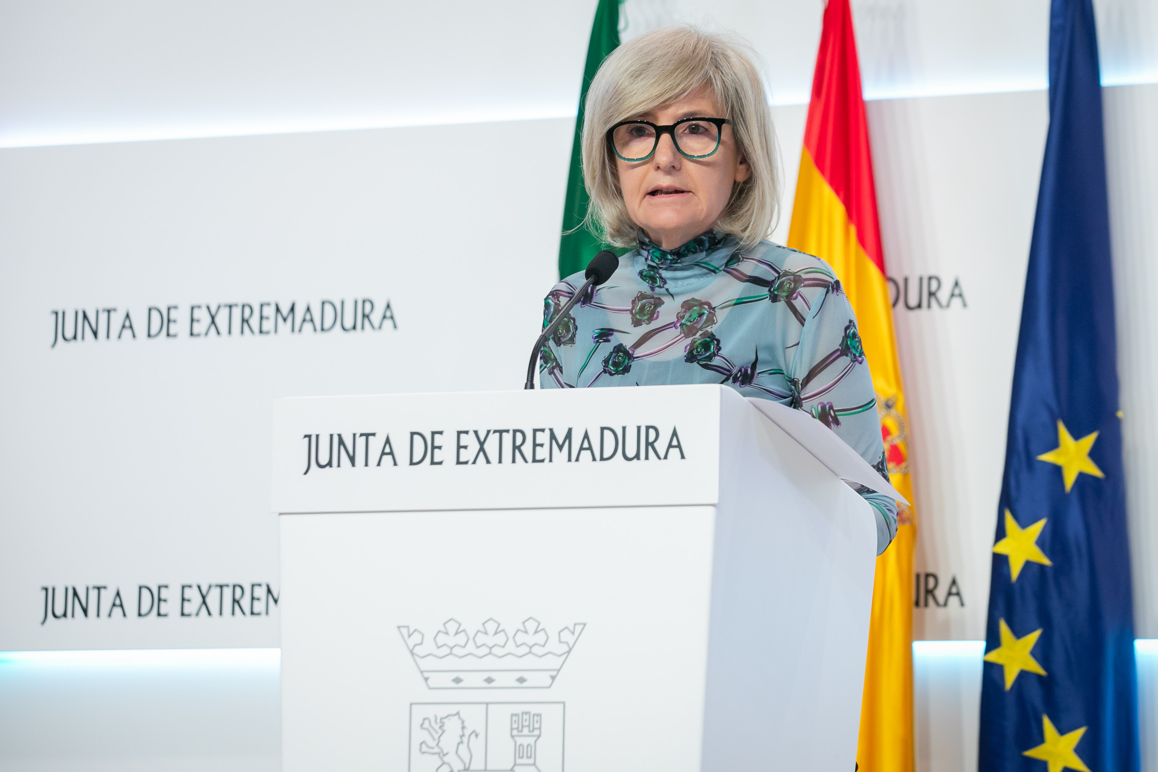 Foto de la portavoz de la Junta de Extremadura