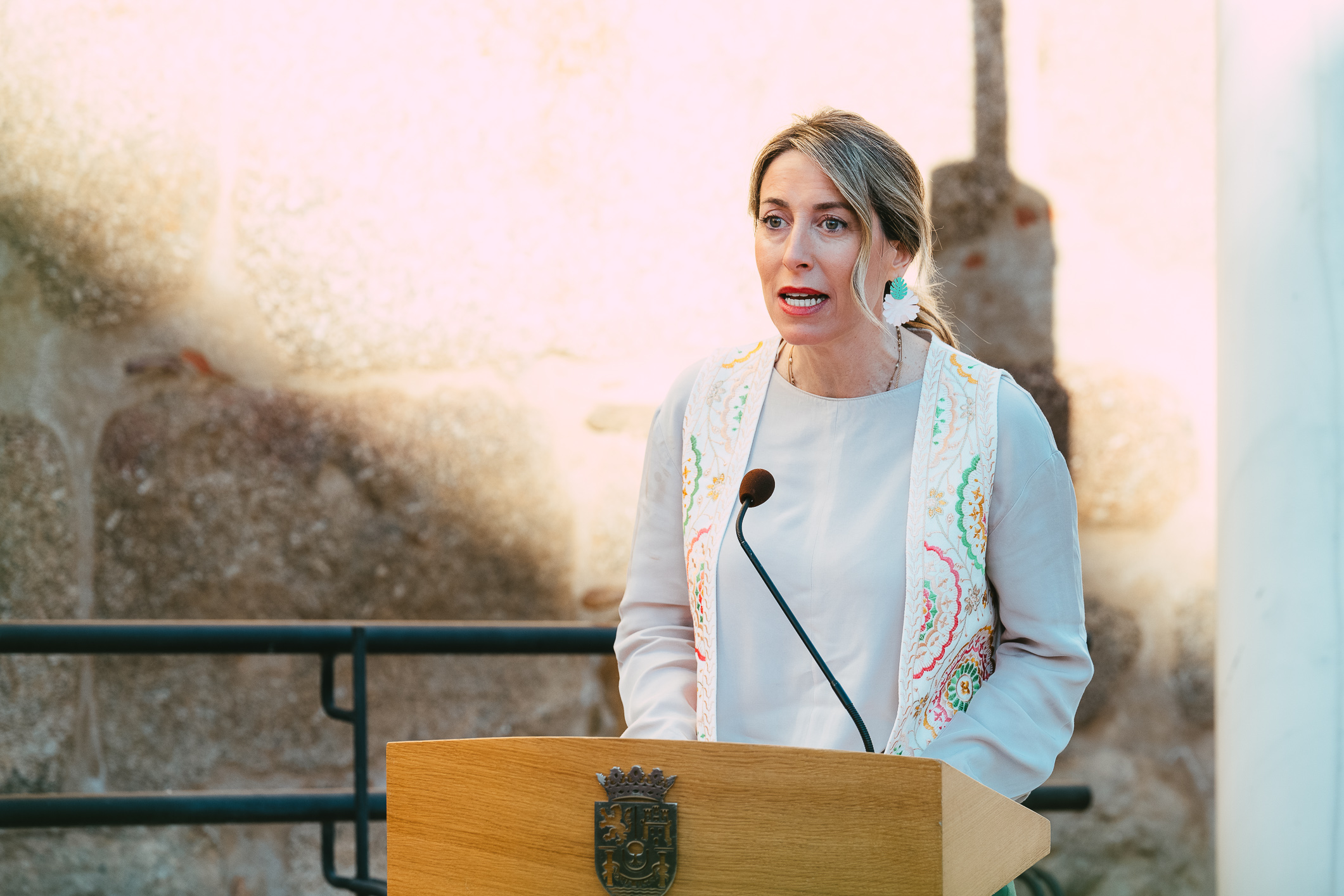 Presidenta durante el acto del Día de Europa