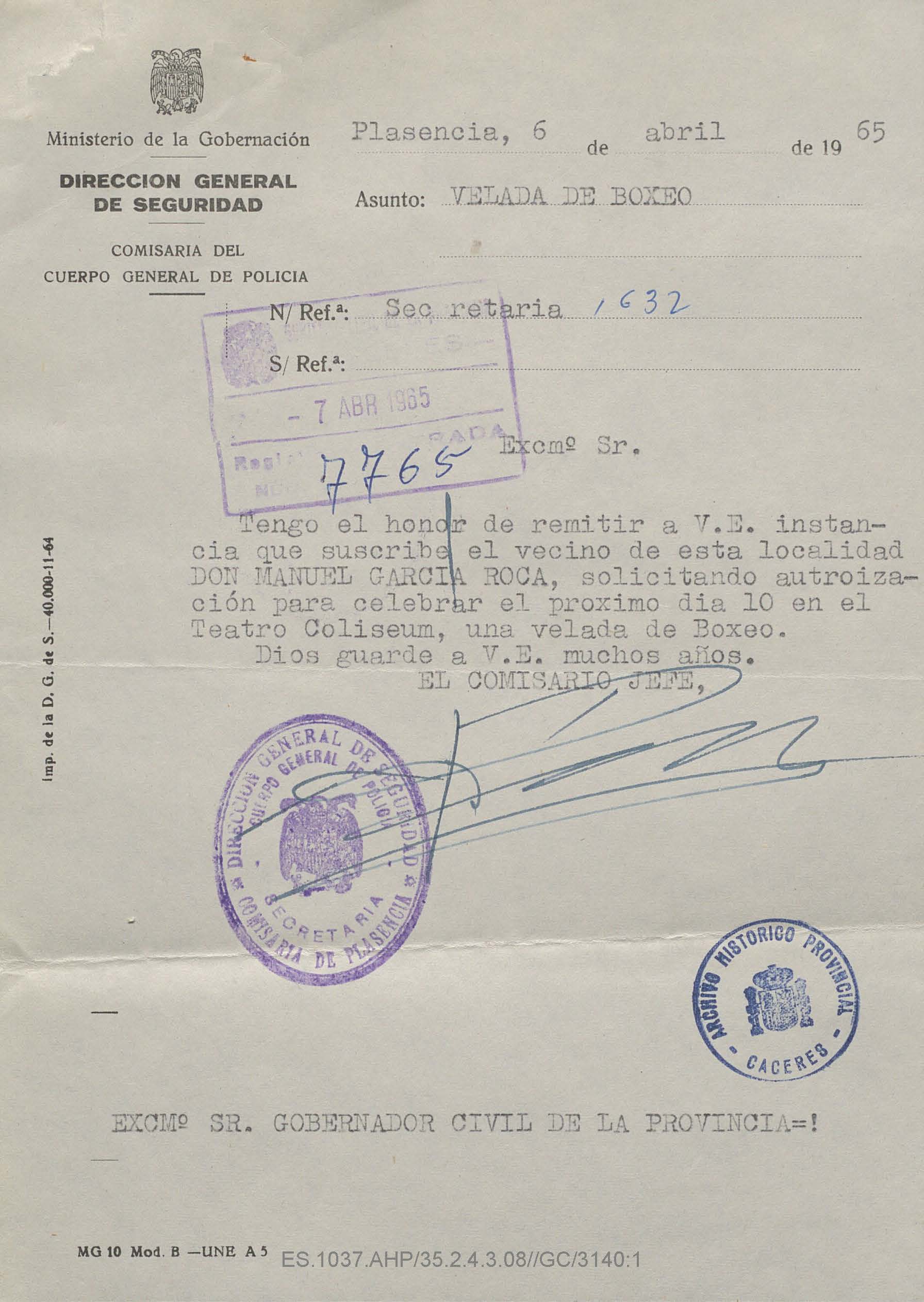 Foto de documento de la exposición