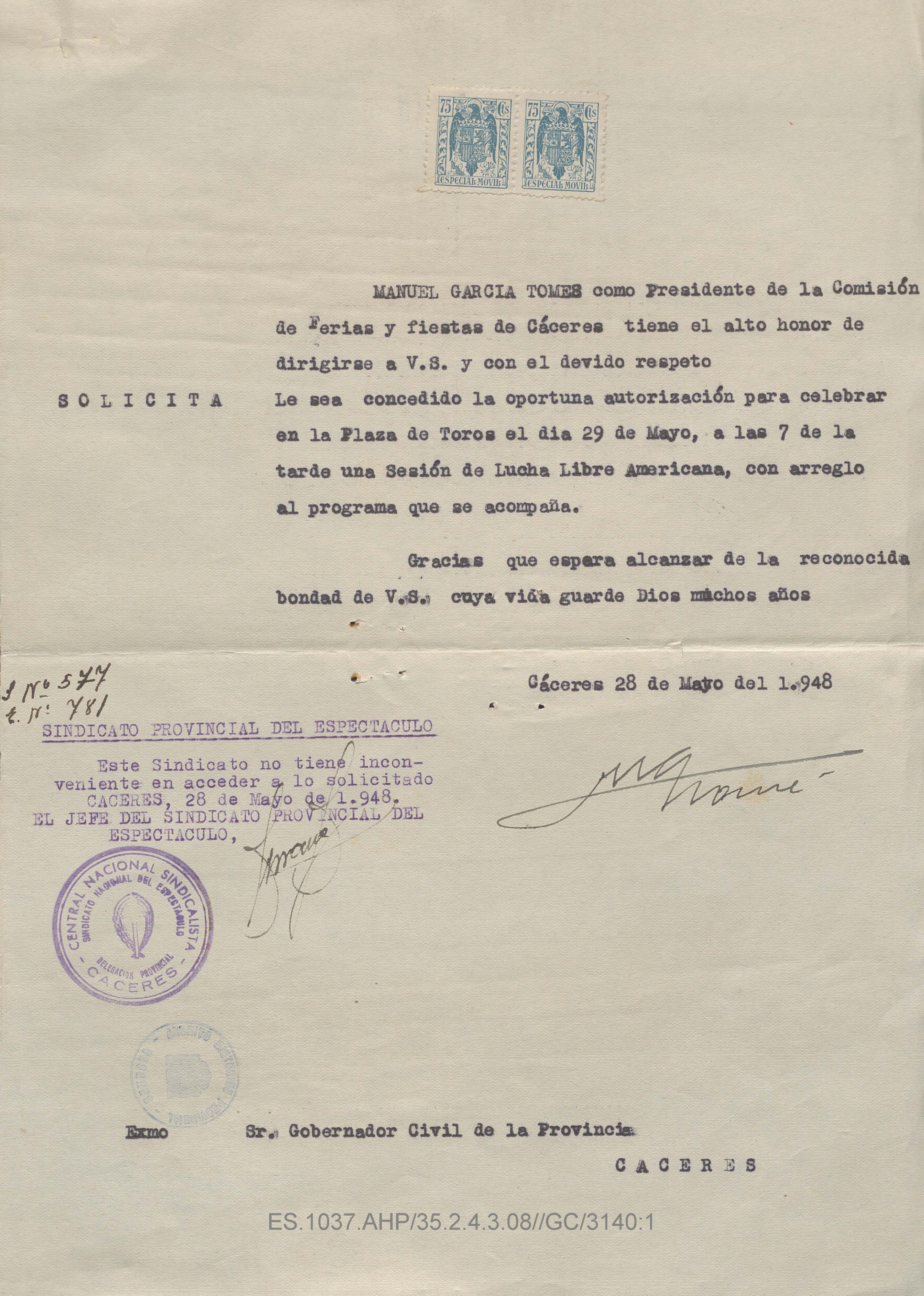 Foto de documento de la exposición