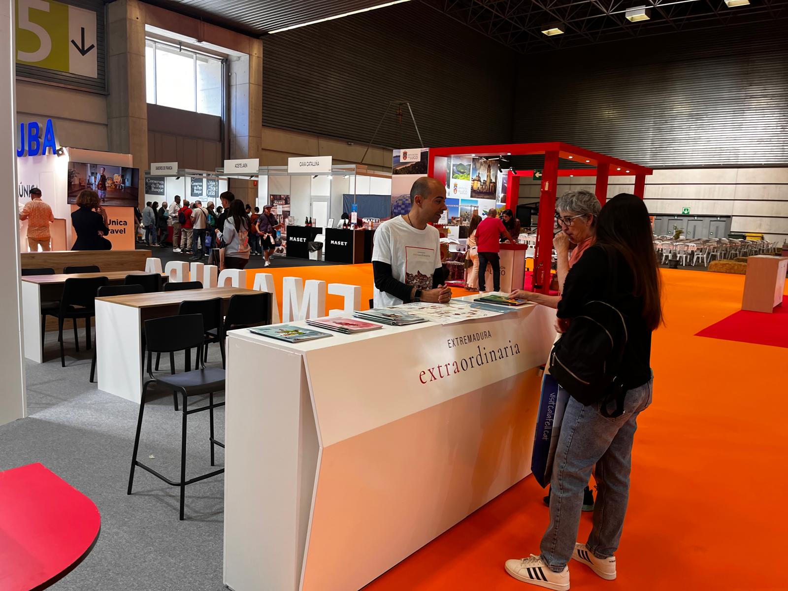 Foto del stand de Extremadura en la feria